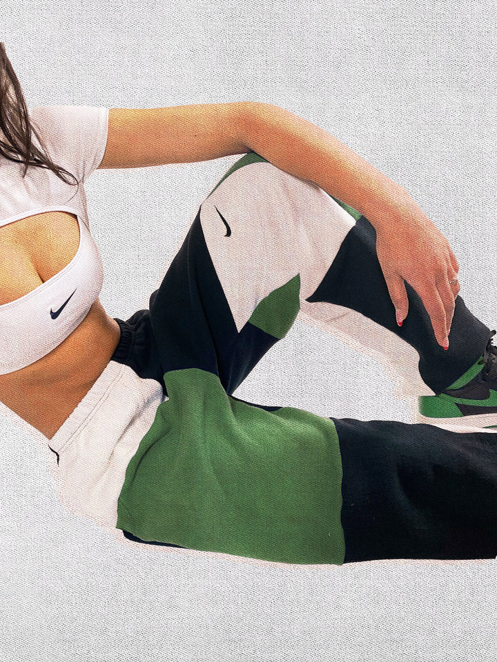 Rework Nike Patchwork Sweatshorts Set - XS, S, M, L, XL – Frankie