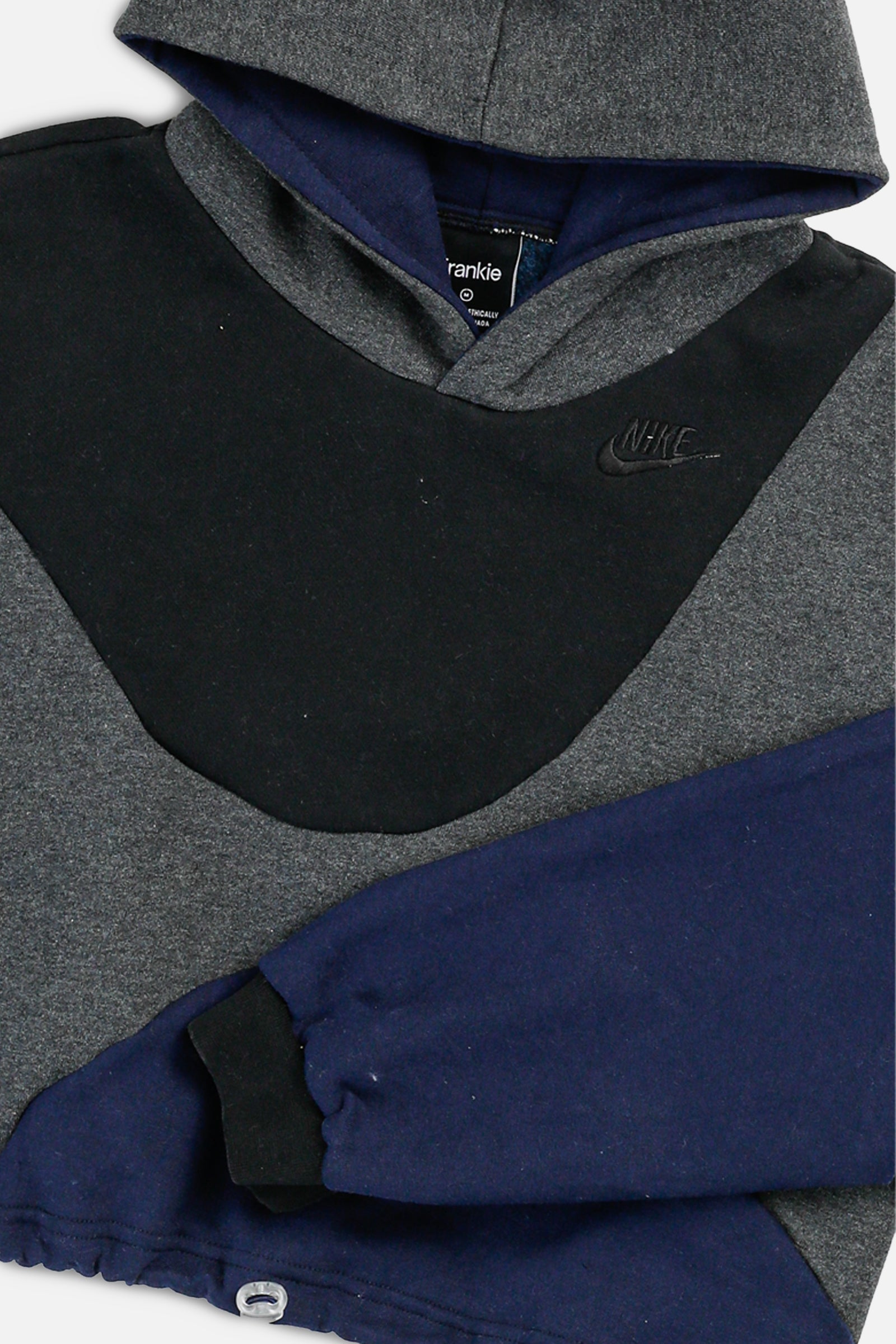 Rework Nike Wave Crop Sweatshirt - M-SWEATERS-Nike-M-Frankie Collective Rare Vintage Streetwear Reworks