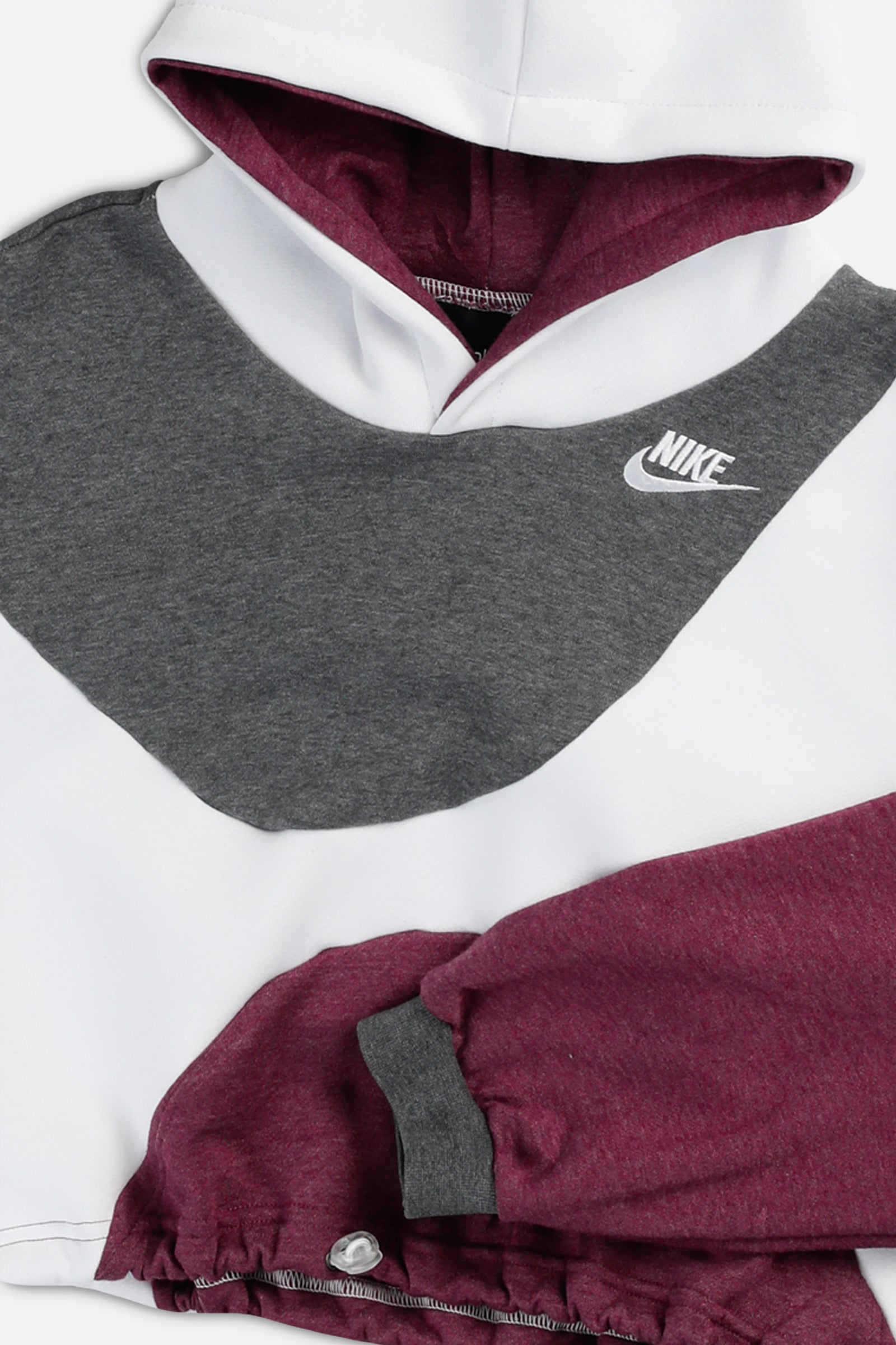 Rework Nike Wave Crop Sweatshirt - S-SWEATERS-Nike-S-Frankie Collective Rare Vintage Streetwear Reworks