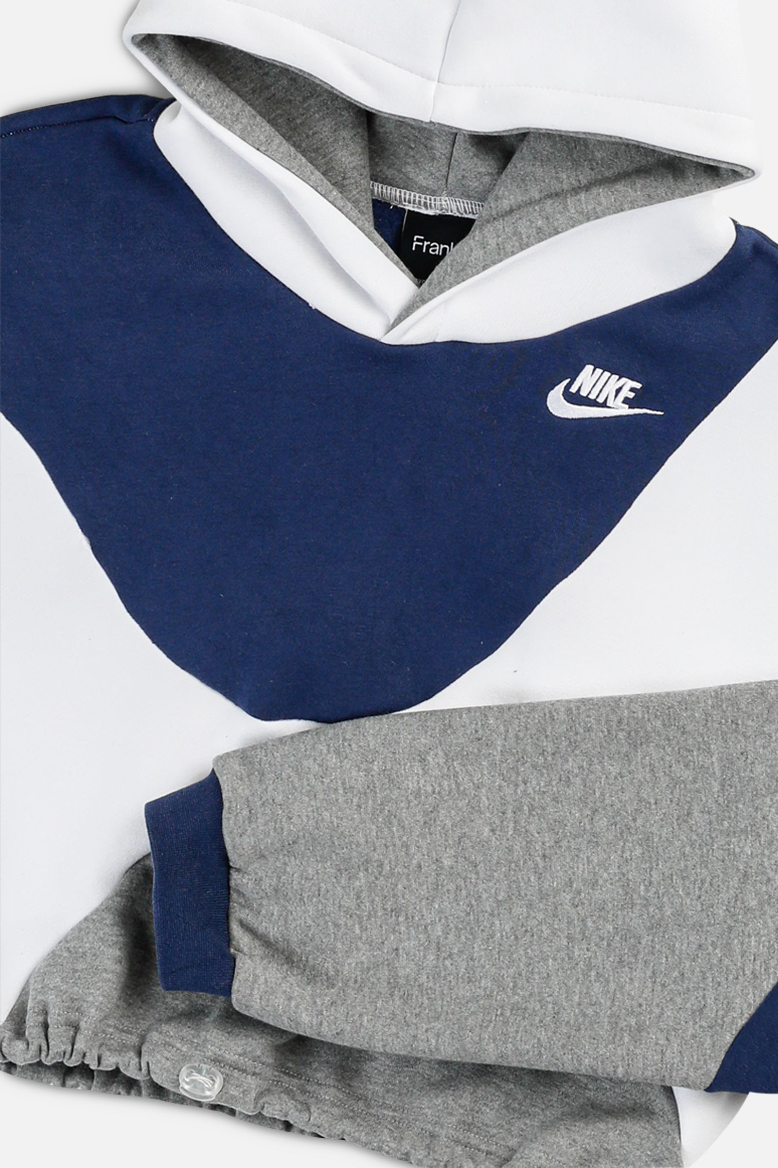 Rework Nike Wave Crop Sweatshirt - XS-SWEATERS-Nike-XS-Frankie Collective Rare Vintage Streetwear Reworks