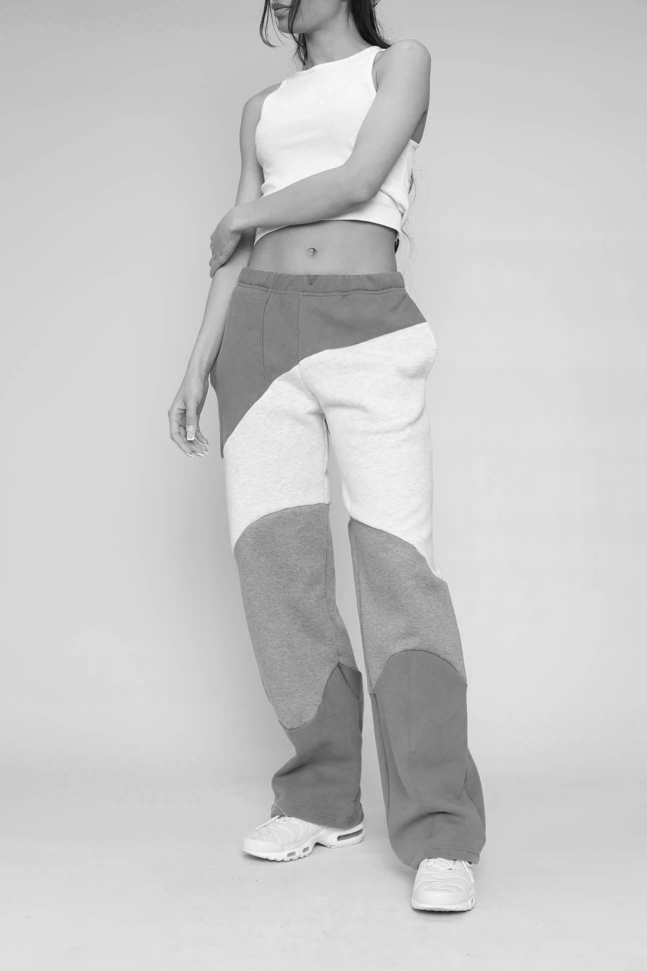 Rework Nike Wave Sweatpants - L-BOTTOMS-Nike-L-Frankie Collective Rare Vintage Streetwear Reworks