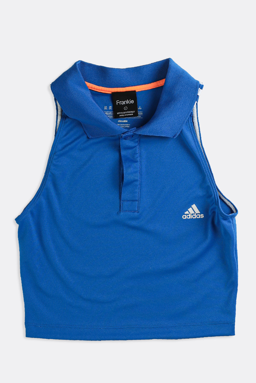 Rework Adidas Athletic Collared Tank - L-TOPS-Adidas-Frankie Collective Rare Vintage Streetwear Reworks