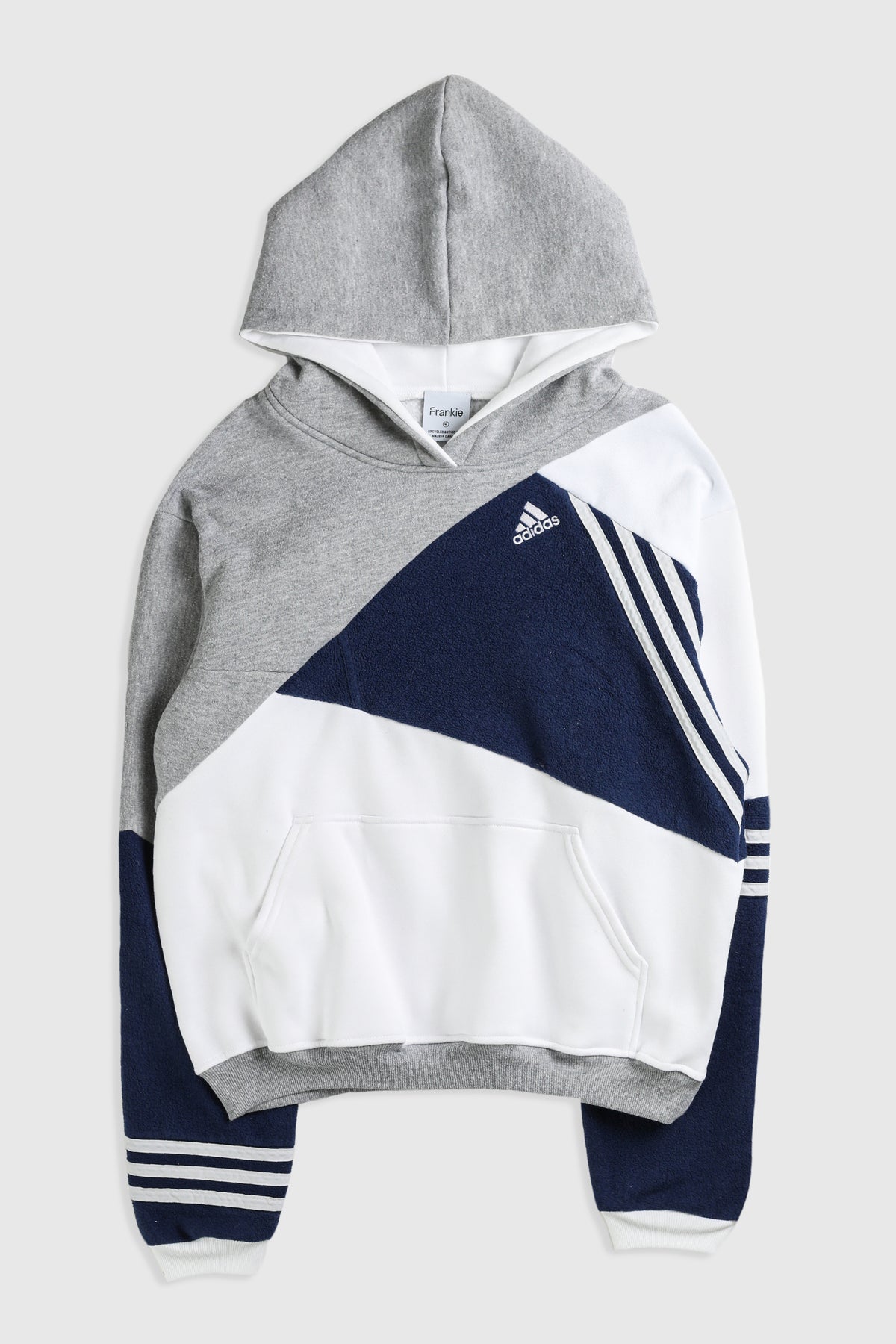 Rework Adidas Patchwork Sweatshirt - M-SWEATERS-Adidas-Frankie Collective Rare Vintage Streetwear Reworks