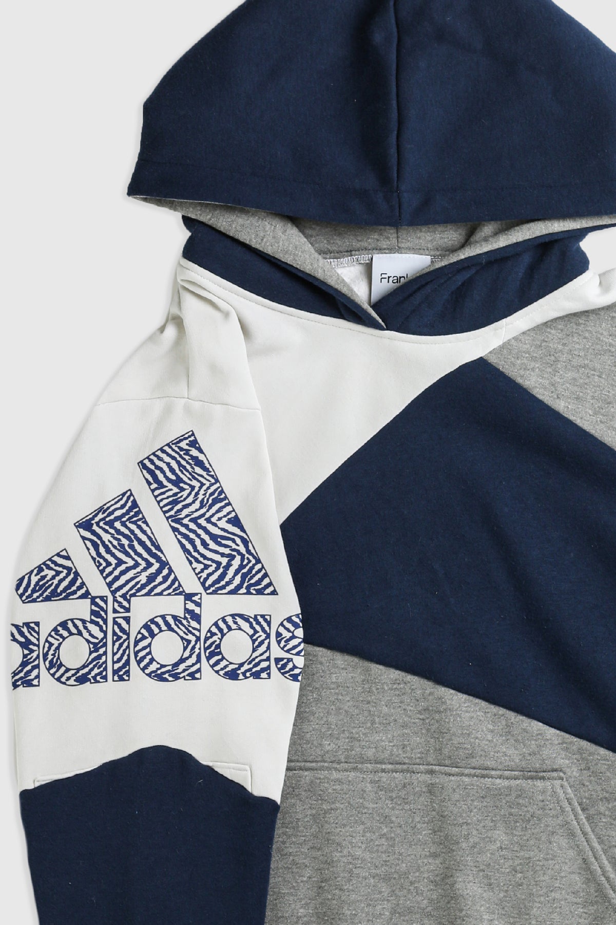 Rework Adidas Patchwork Sweatshirt - XS-SWEATERS-Adidas-Frankie Collective Rare Vintage Streetwear Reworks