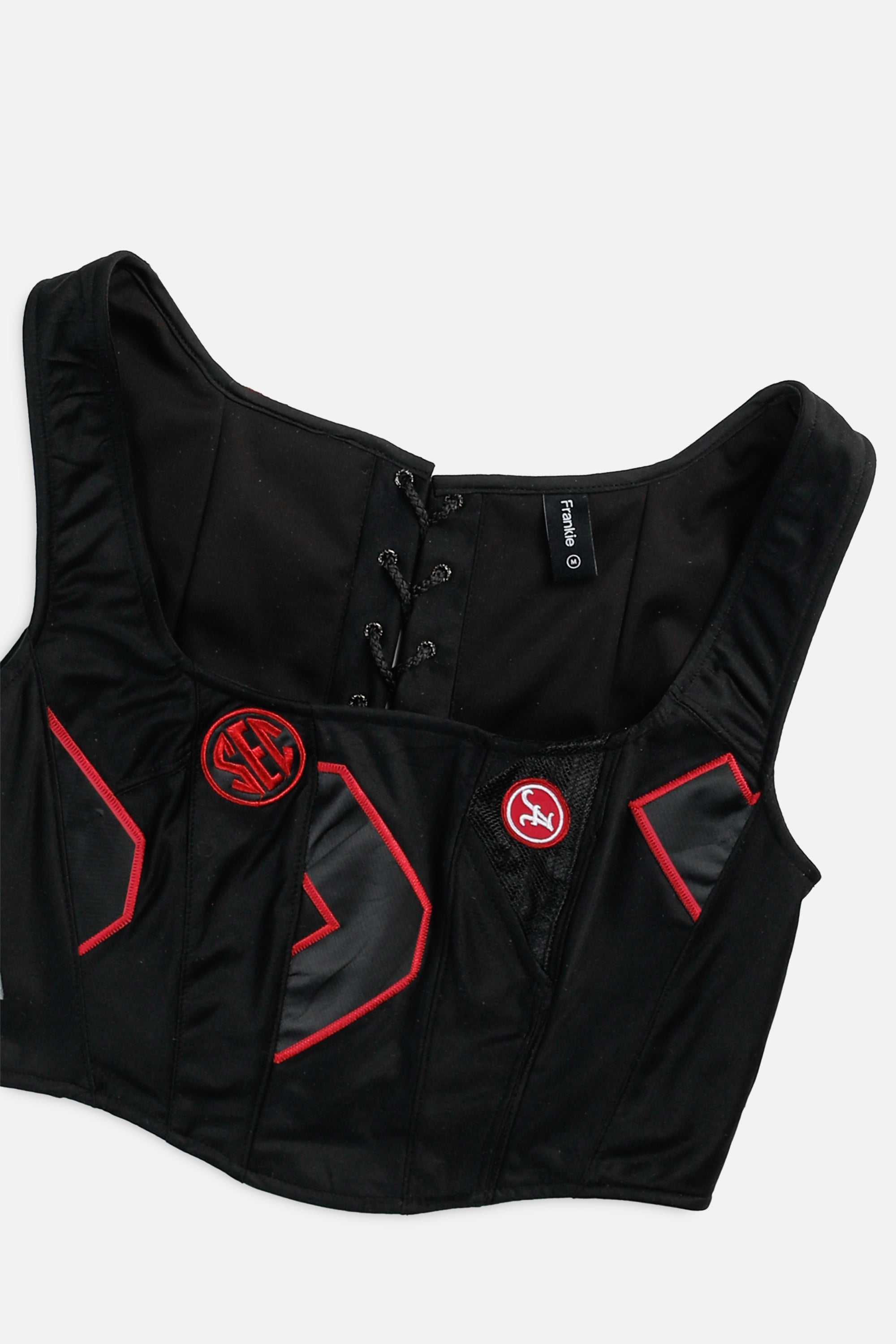 Rework Alabama Crimson Tide NCAA Corset - M-TOPS-NCAA-M-Frankie Collective Rare Vintage Streetwear Reworks