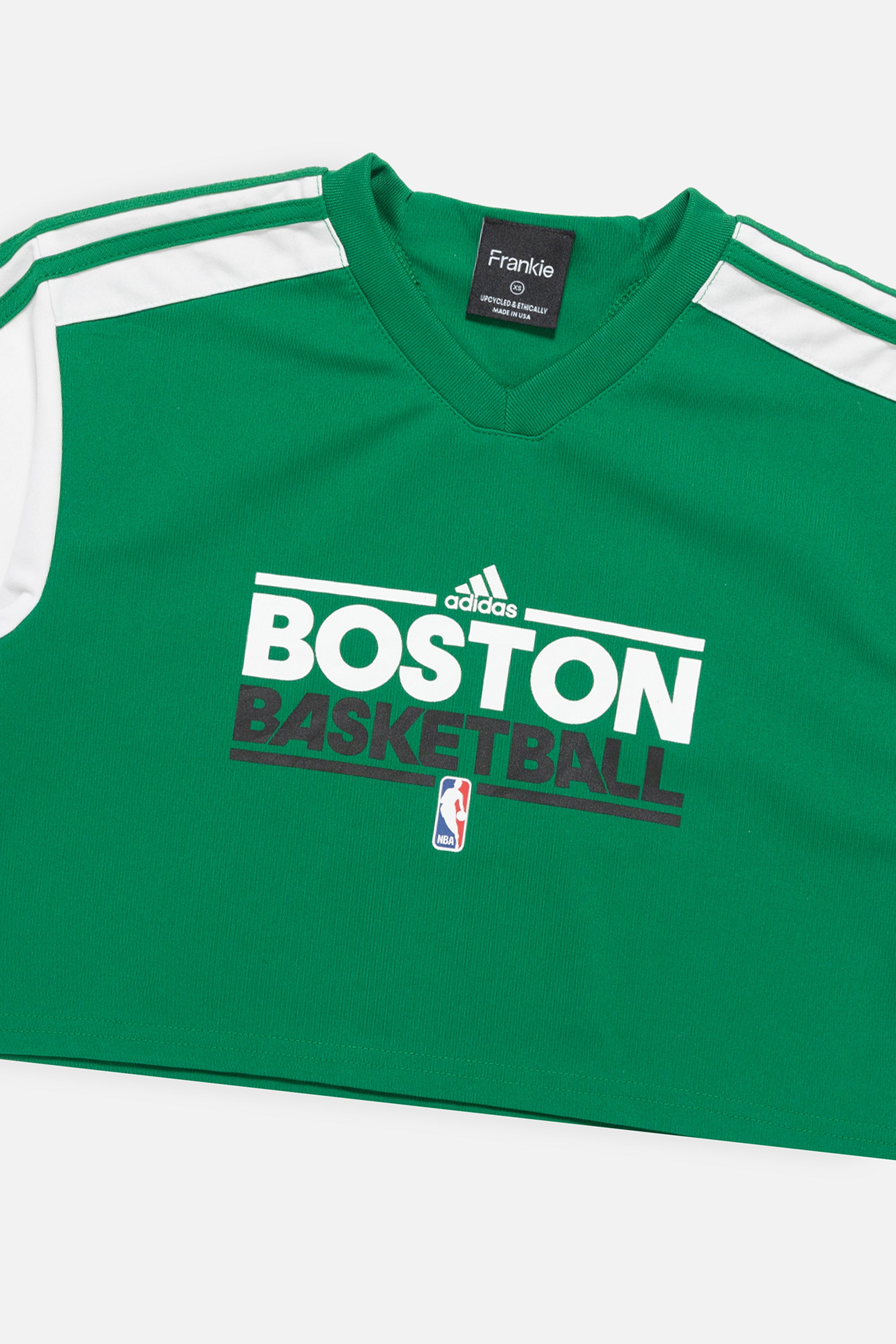 Rework Boston Celtics Crop Jersey-NBA-Frankie Collective-Rework-Vintage-Streetwear