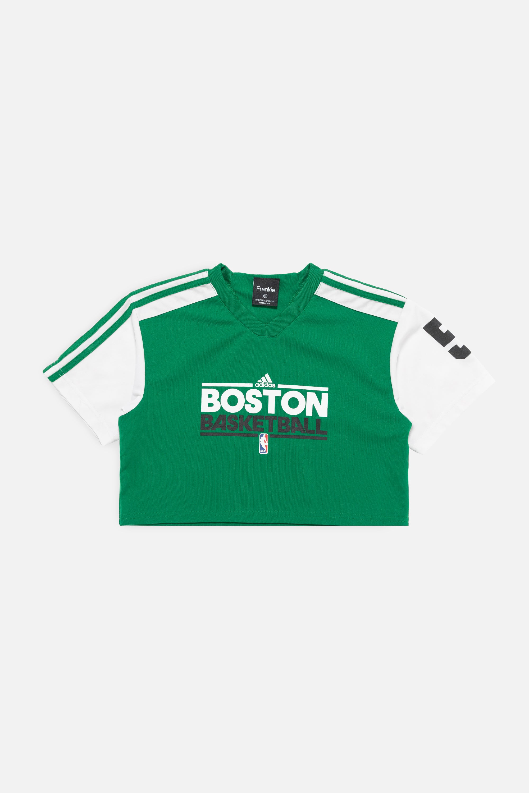 Rework Boston Celtics Crop Jersey-NBA-Frankie Collective-Rework-Vintage-Streetwear