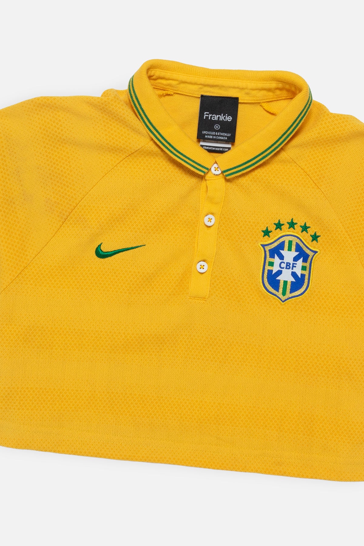 Rework Brazil Team Crop Tee - M-JERSEYS-Nike-Frankie Collective