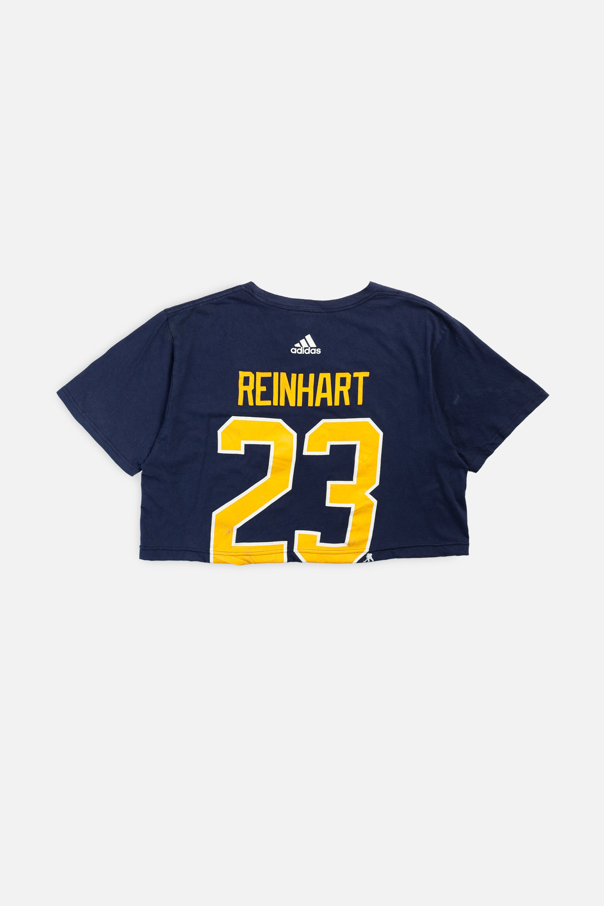 Rework Buffalo Sabres NHL Crop Tee - L-TOPS-NHL-L-Frankie Collective Rare Vintage Streetwear Reworks