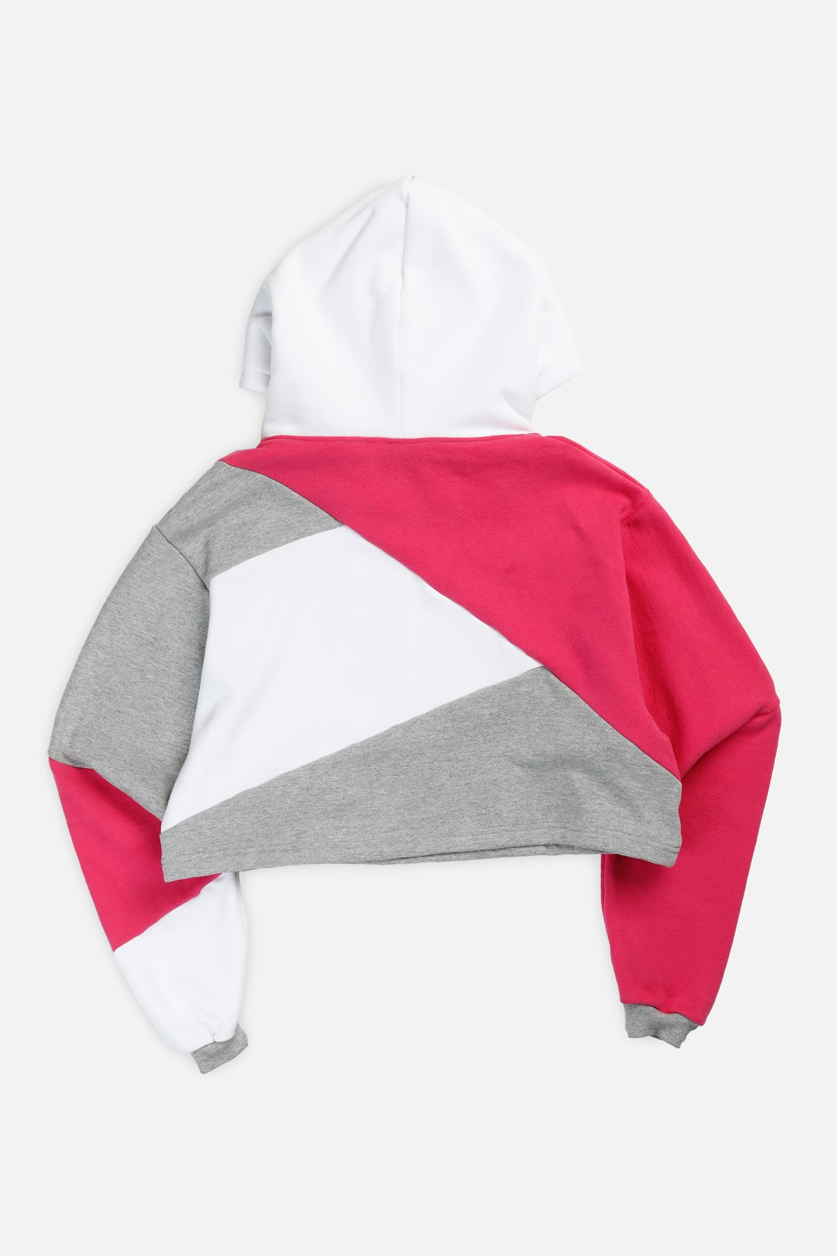 Rework Champion Patchwork Crop Sweatshirt - M-SWEATERS-Adidas-M-Frankie Collective Rare Vintage Streetwear Reworks