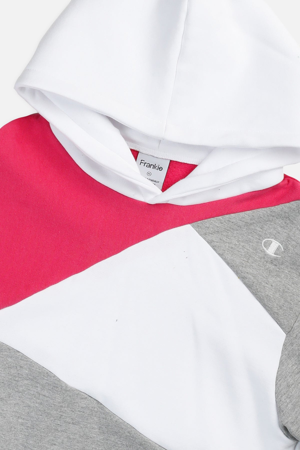 Rework Champion Patchwork Crop Sweatshirt - M-SWEATERS-Adidas-M-Frankie Collective Rare Vintage Streetwear Reworks