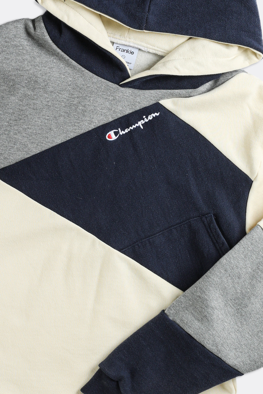 Rework Champion Patchwork Sweatshirt - L-SWEATERS-Champion-Frankie Collective