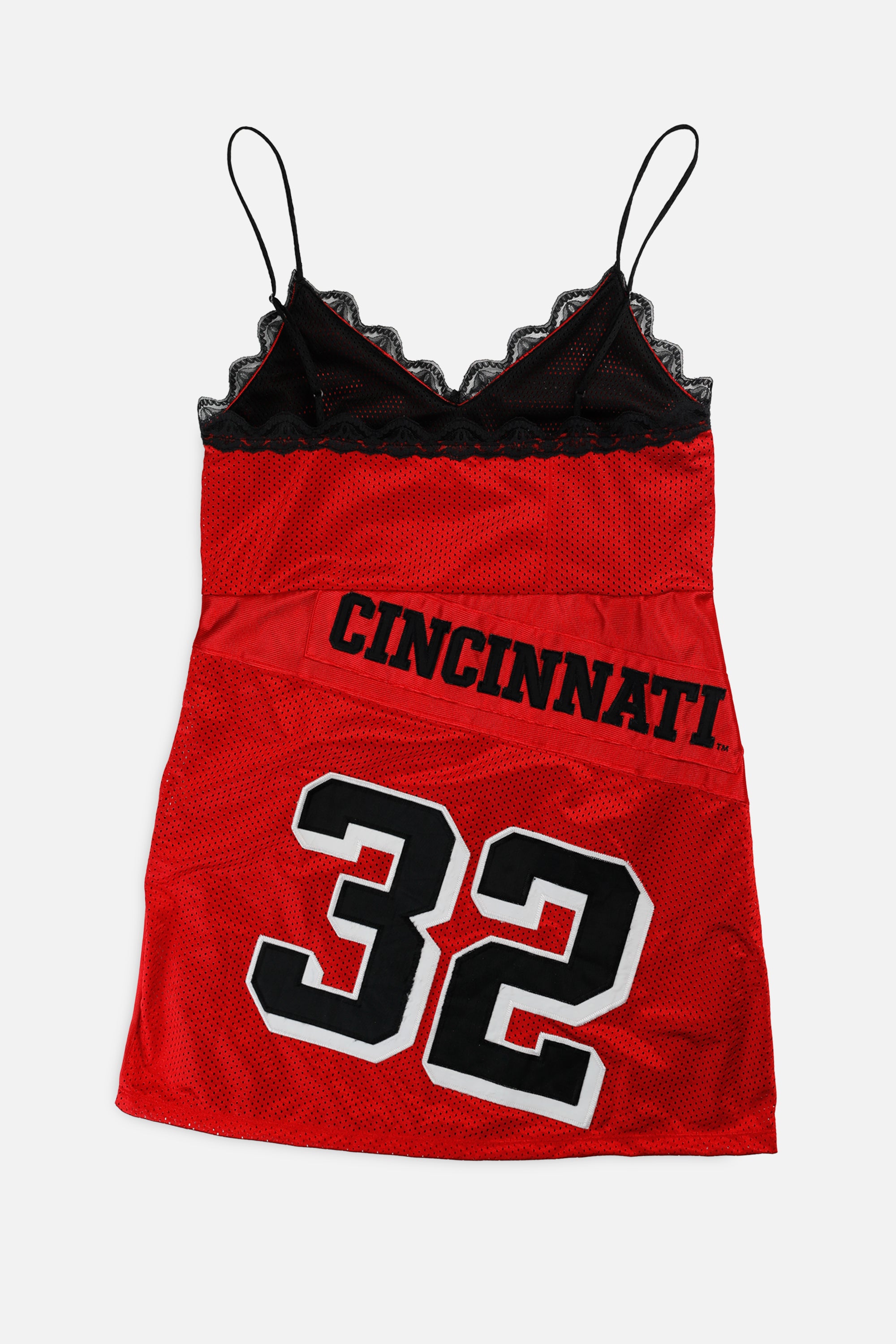 Rework Cincinnati Bearcats NCAA Lace Dress - L-DRESSES-NCAA-L-Frankie Collective Rare Vintage Streetwear Reworks