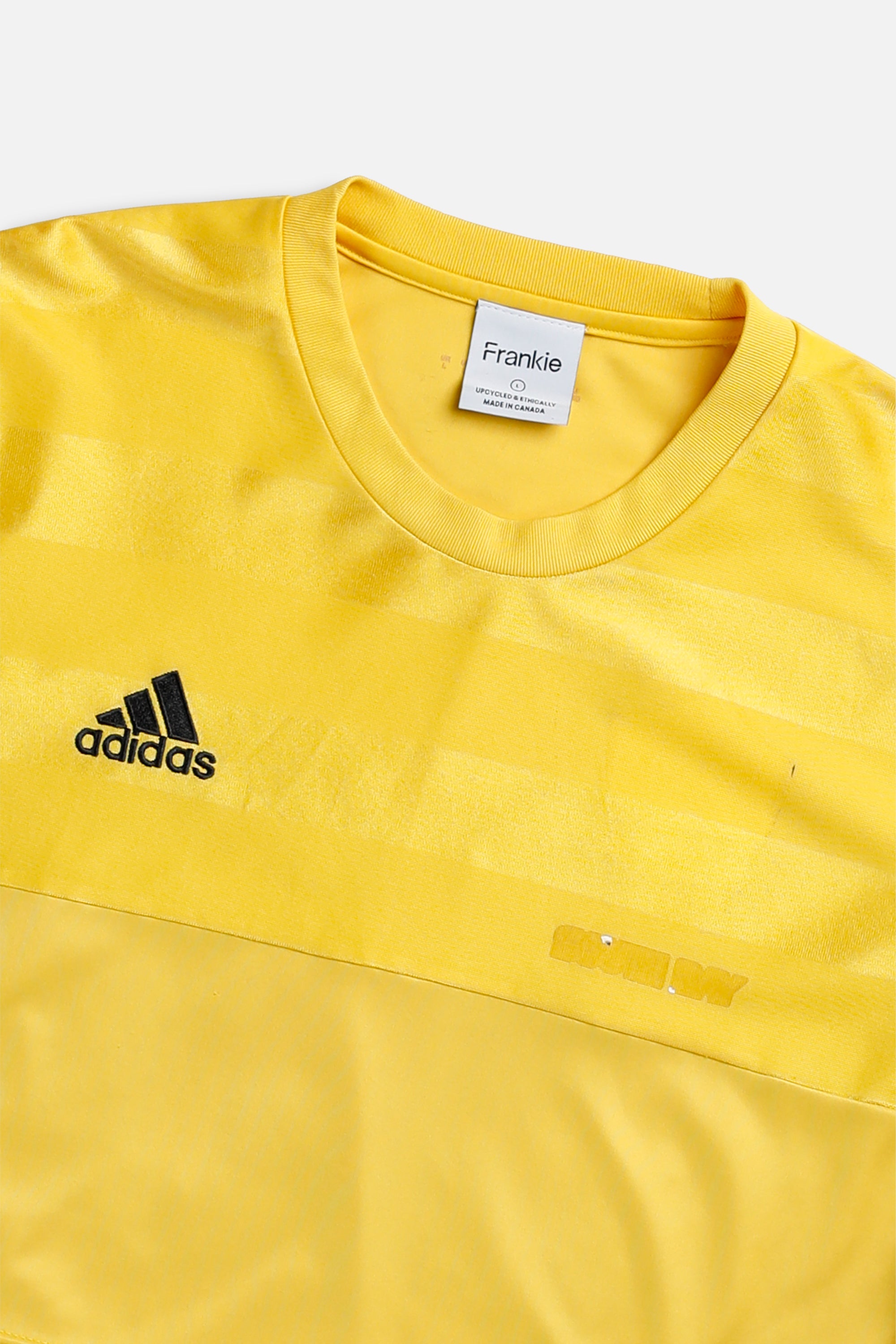 Rework Crop Adidas Soccer Goalie Jersey - L-JERSEYS-vendor-unknown-L-Frankie Collective Rare Vintage Streetwear Reworks