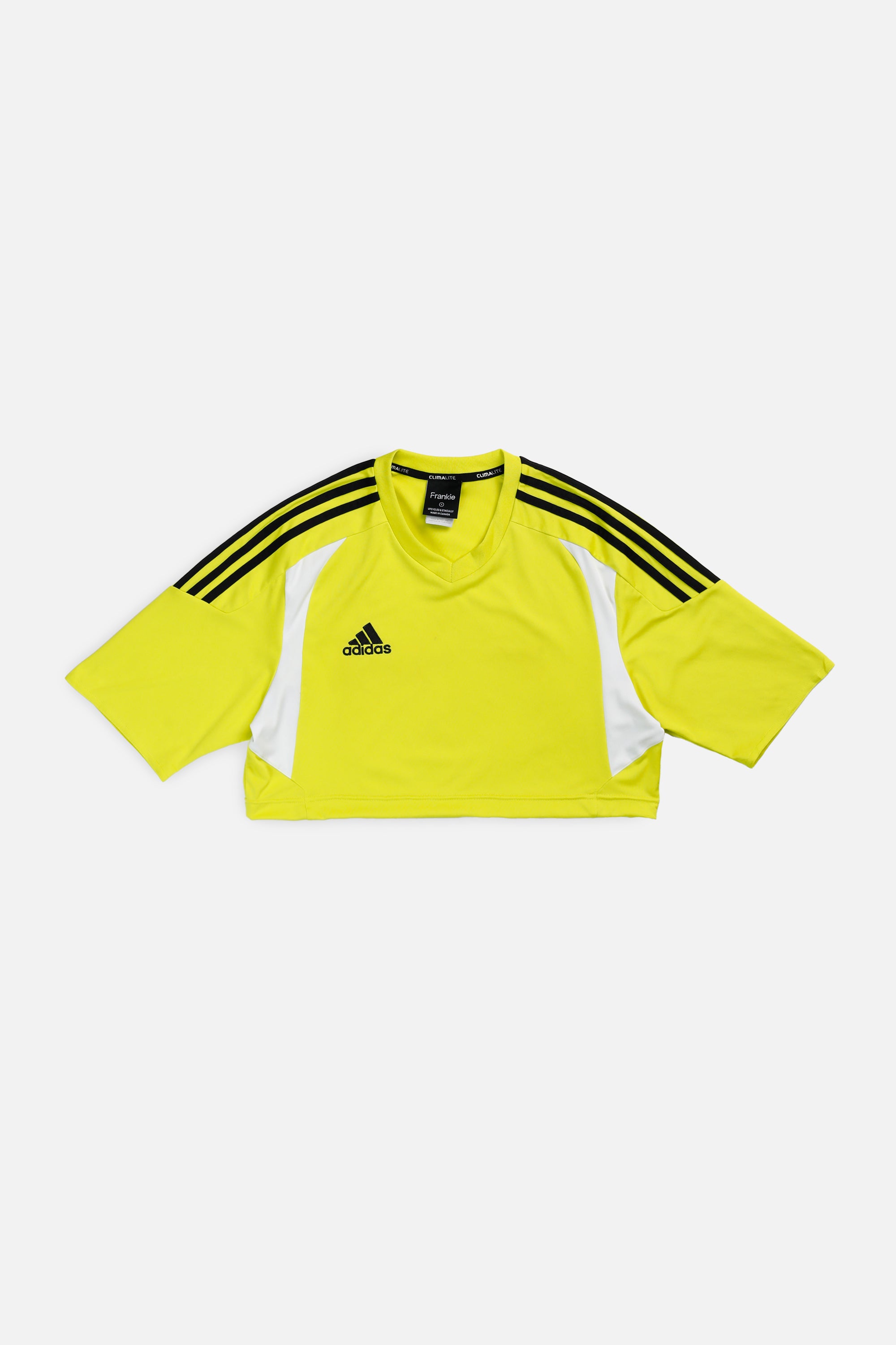 Rework Crop Adidas Soccer Jersey - S-JERSEYS-Adidas-S-Frankie Collective Rare Vintage Streetwear Reworks