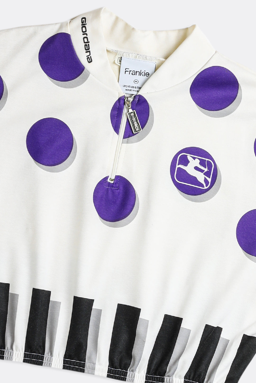Rework Crop Cycling Jersey - M-JERSEYS-vendor-unknown-Frankie Collective Rare Vintage Streetwear Reworks