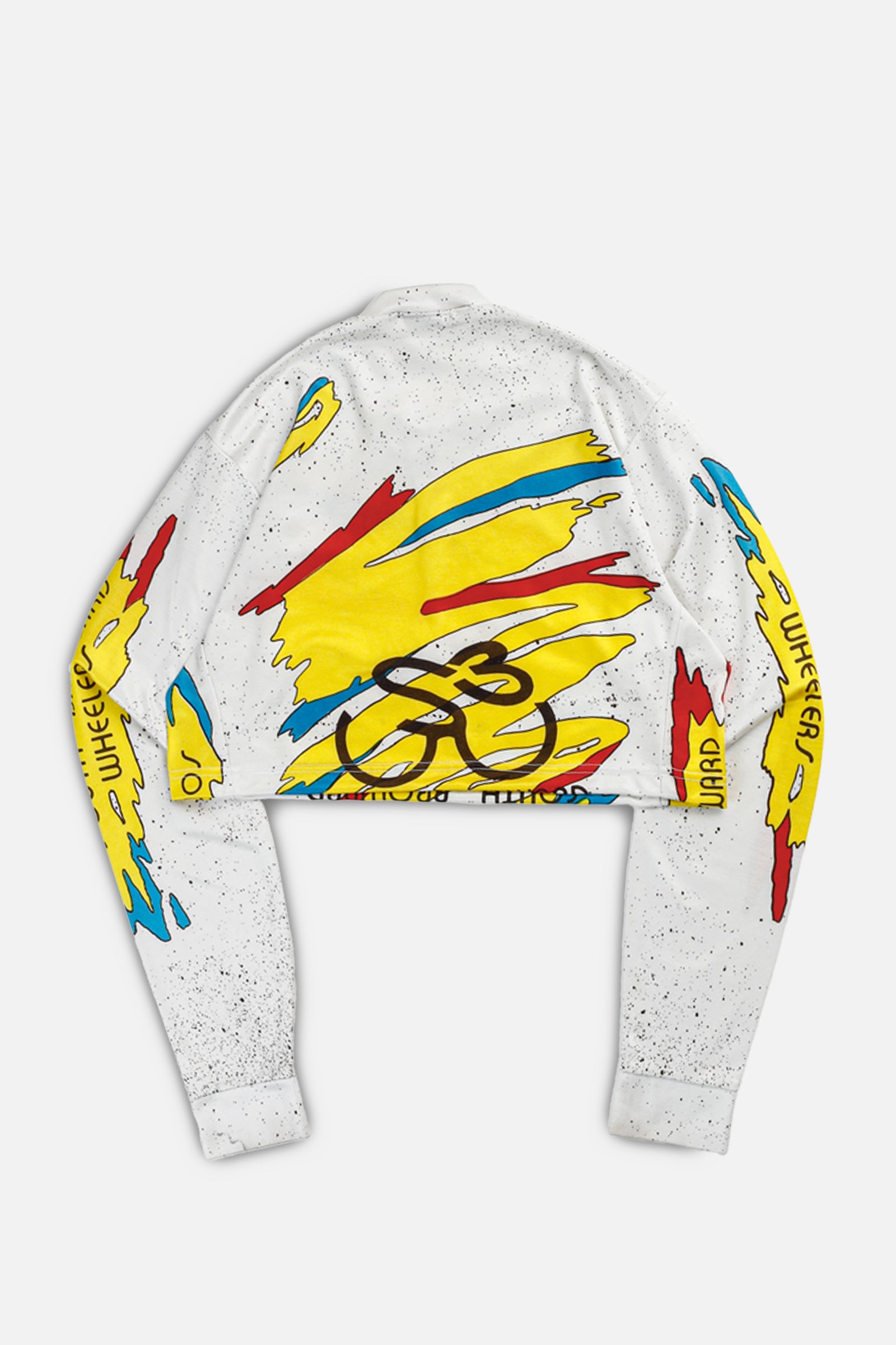 Rework Crop Cycling Jersey - S-JERSEYS-vendor-unknown-S-Frankie Collective Rare Vintage Streetwear Reworks