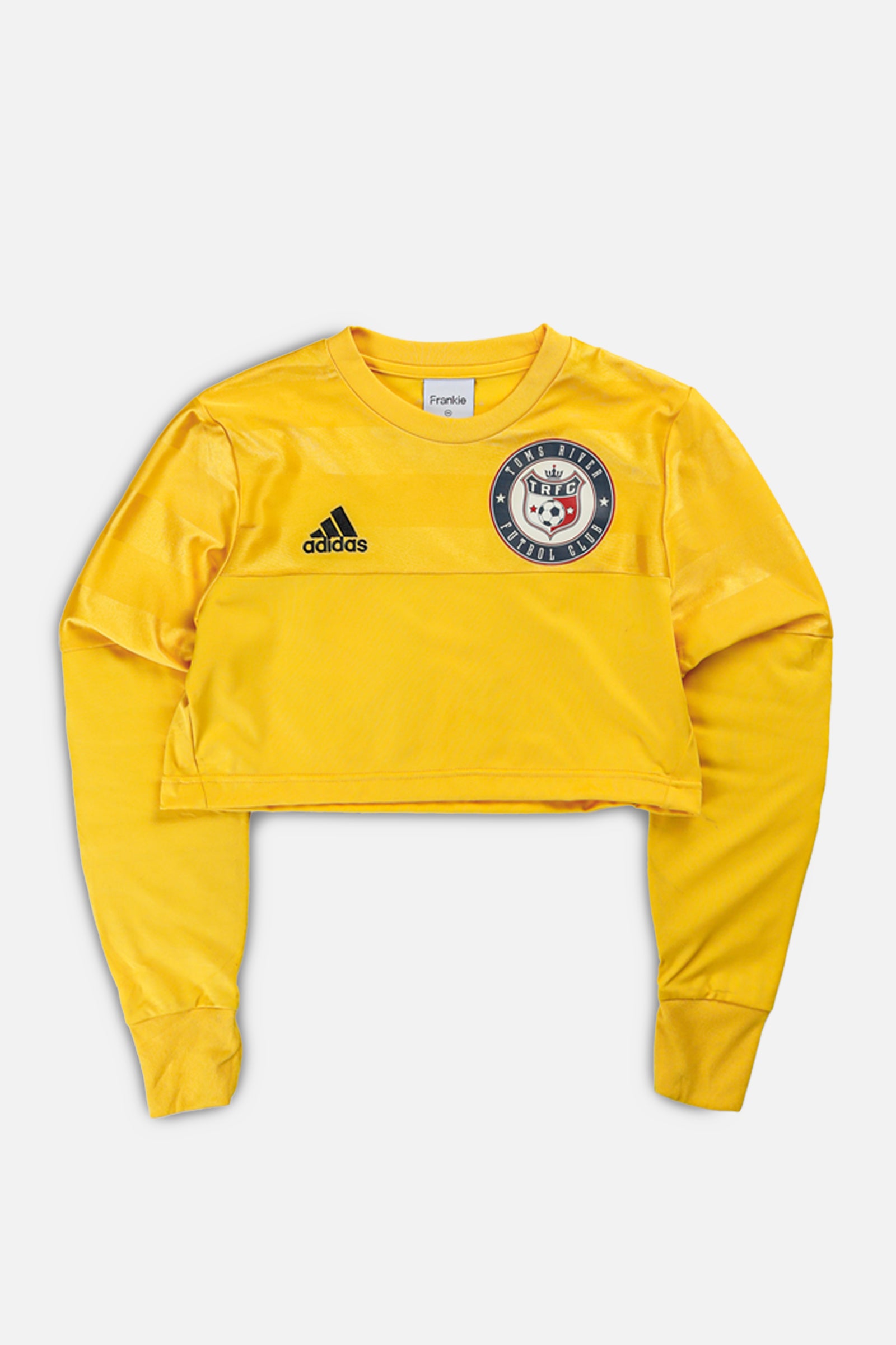 Rework Crop Toms River FC Long Sleeve Soccer Jersey - XS-JERSEYS-vendor-unknown-XS-Frankie Collective Rare Vintage Streetwear Reworks