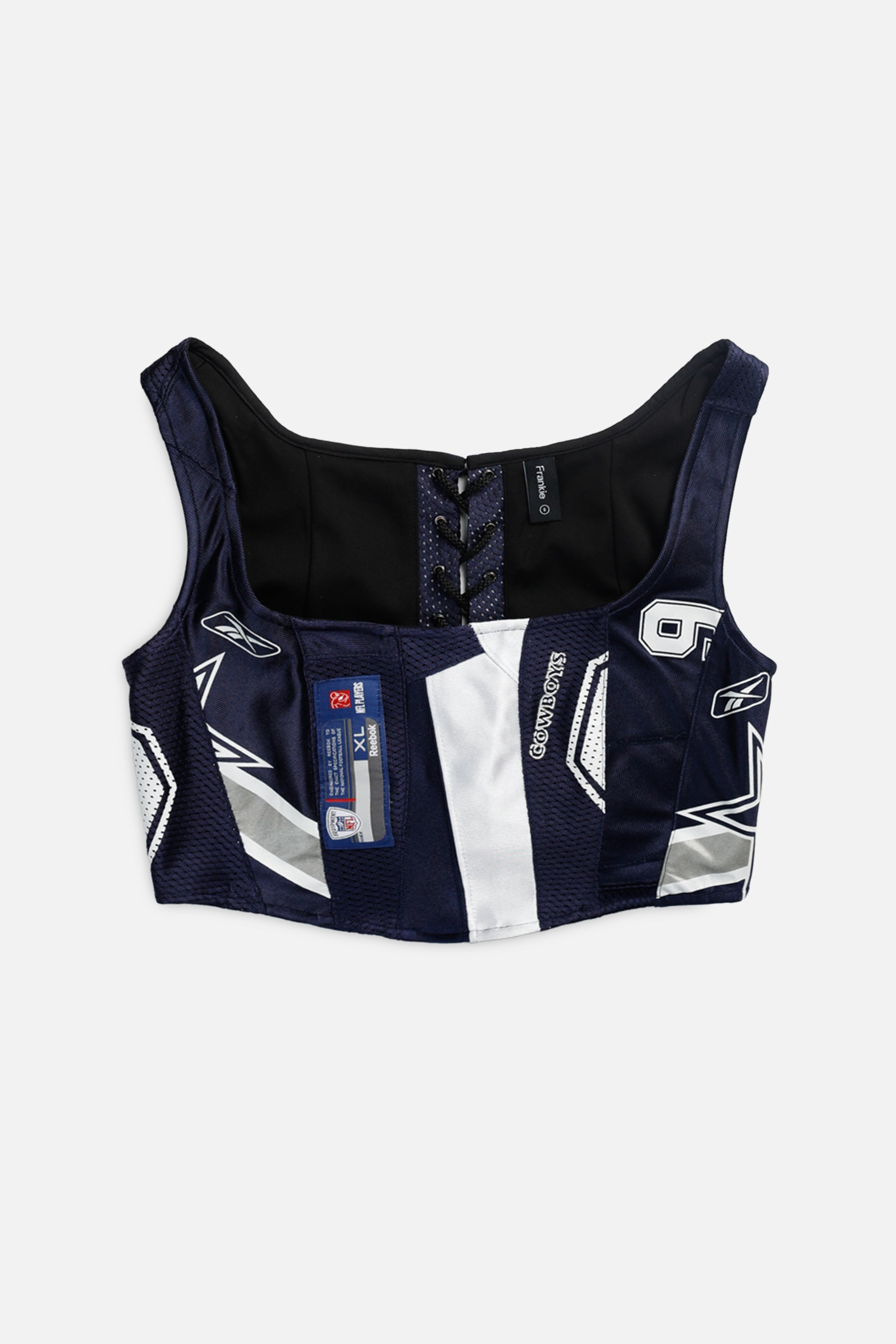 Rework Dallas Cowboys NFL Corset - S-TOPS-NFL-S-Frankie Collective Rare Vintage Streetwear Reworks