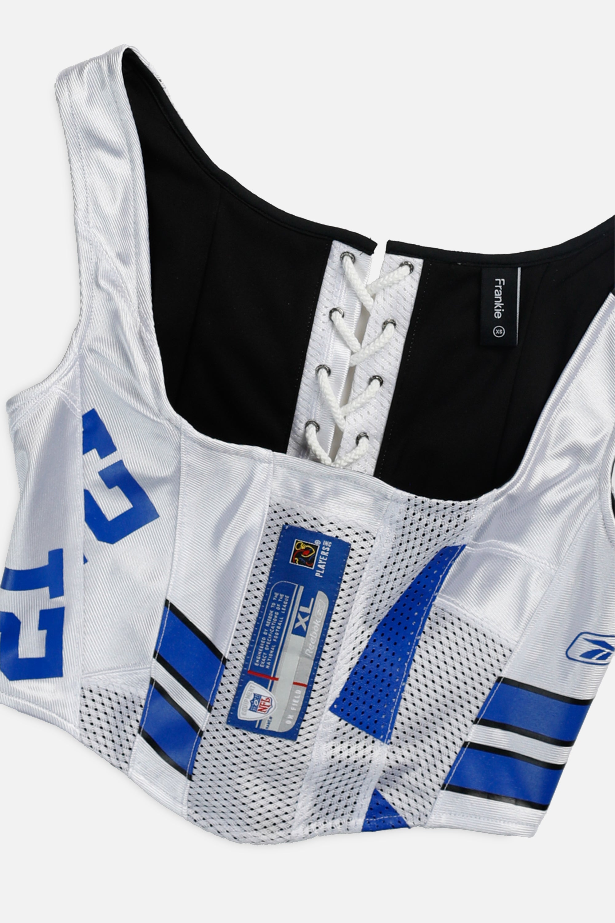 Rework Dallas Cowboys NFL Corset - XS-TOPS-NFL-XS-Frankie Collective Rare Vintage Streetwear Reworks