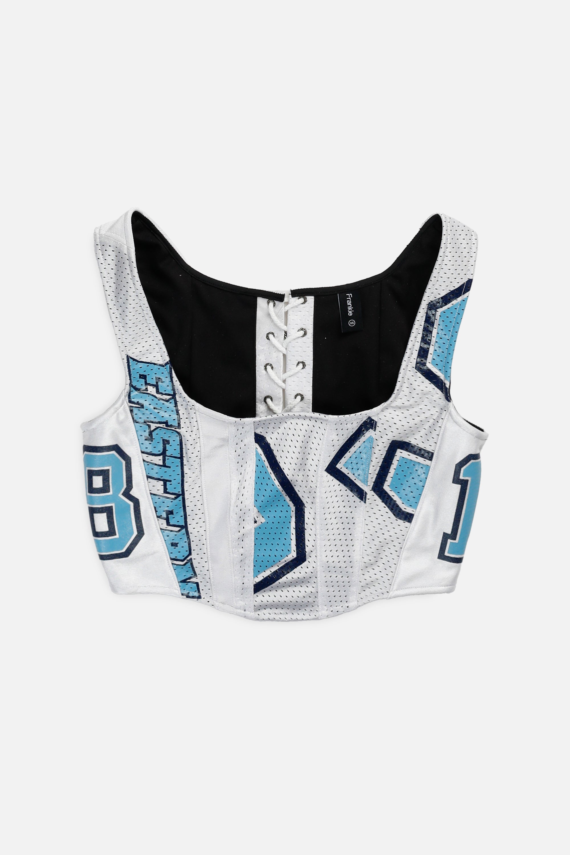 Rework Eastern Illinois NCAA Corset - XS-TOPS-NCAA-XS-Frankie Collective Rare Vintage Streetwear Reworks