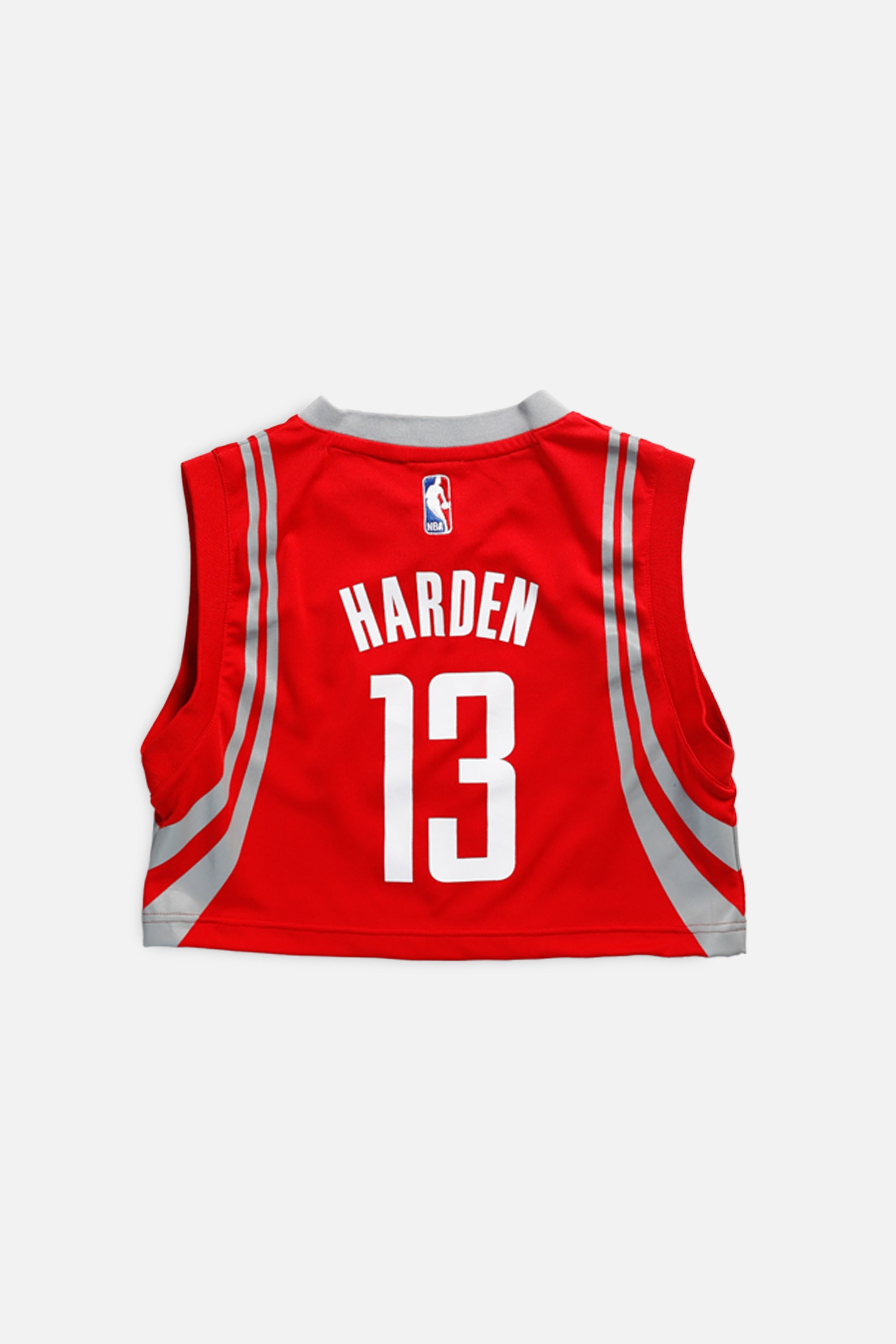 Rework Houston Rockets NBA Crop Jersey - XS-JERSEYS-NBA-XS-Frankie Collective Rare Vintage Streetwear Reworks