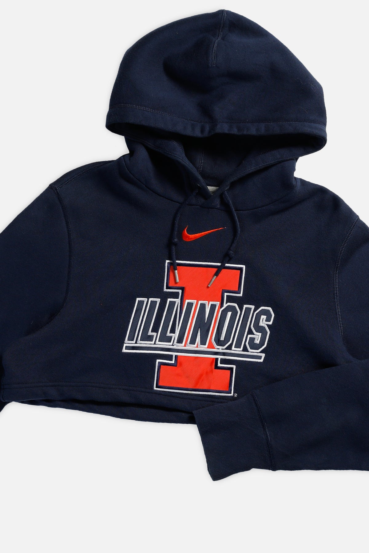 Rework Illinois Varsity Crop Sweatshirt - S-SWEATERS-Nike-Frankie Collective