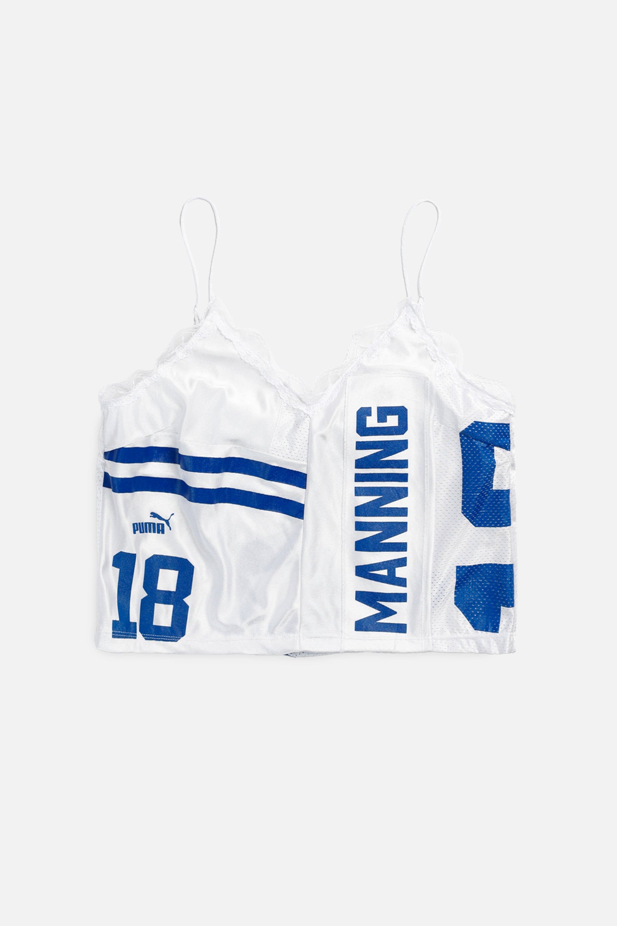Rework Indianapolis Colts NFL Lace Tank - XL-TOPS-NFL-XL-Frankie Collective Rare Vintage Streetwear Reworks
