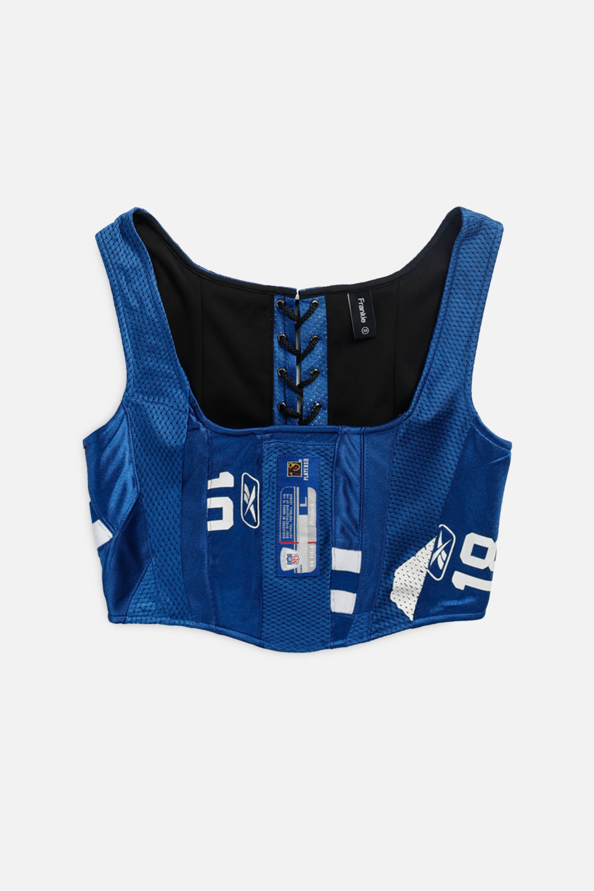 Rework Indianapolis Colts NFL Corset - XS-TOPS-NFL-XS-Frankie Collective Rare Vintage Streetwear Reworks