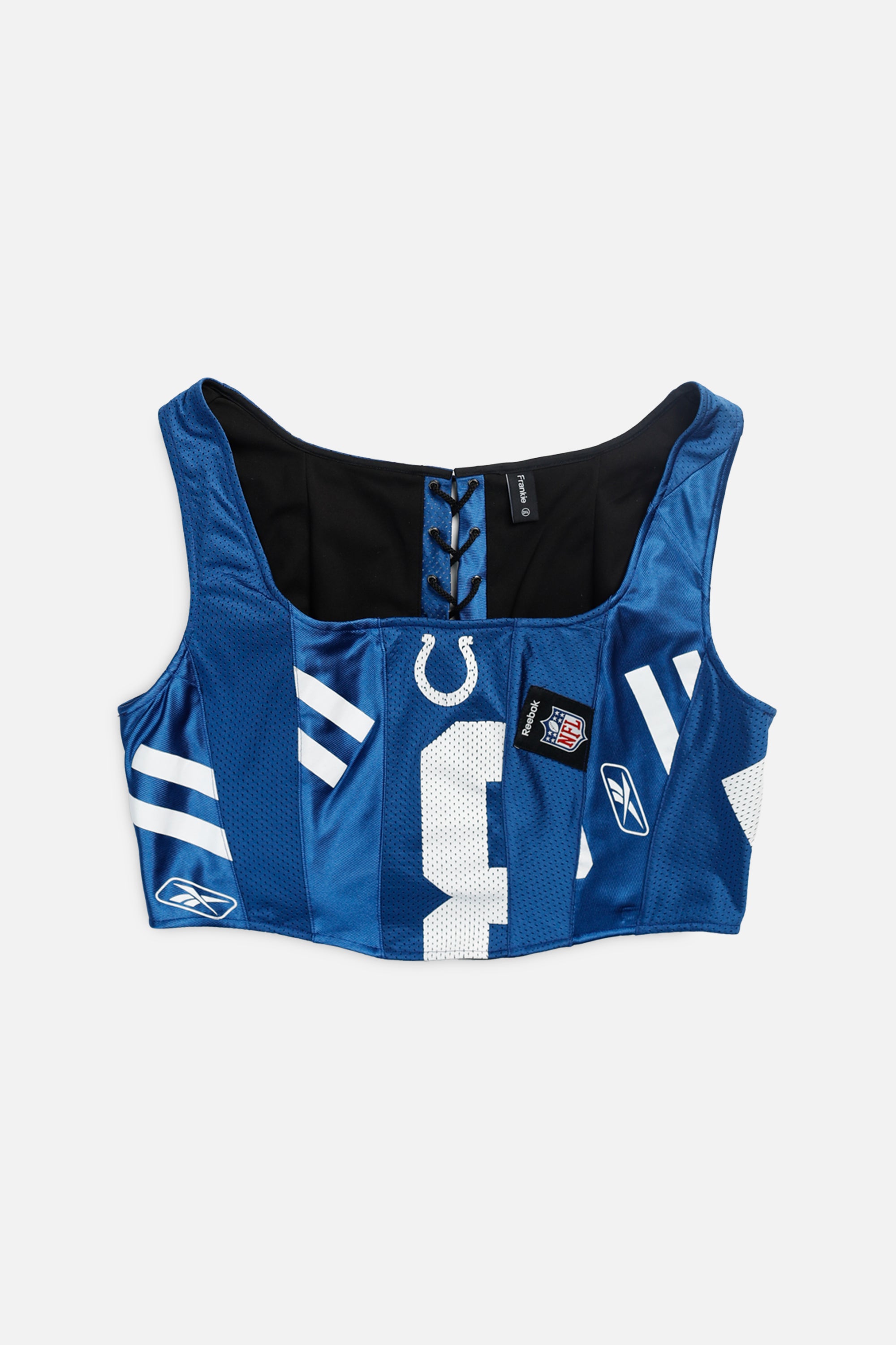 Rework Indianapolis Colts NFL Corset - XXL-TOPS-NFL-XXL-Frankie Collective Rare Vintage Streetwear Reworks