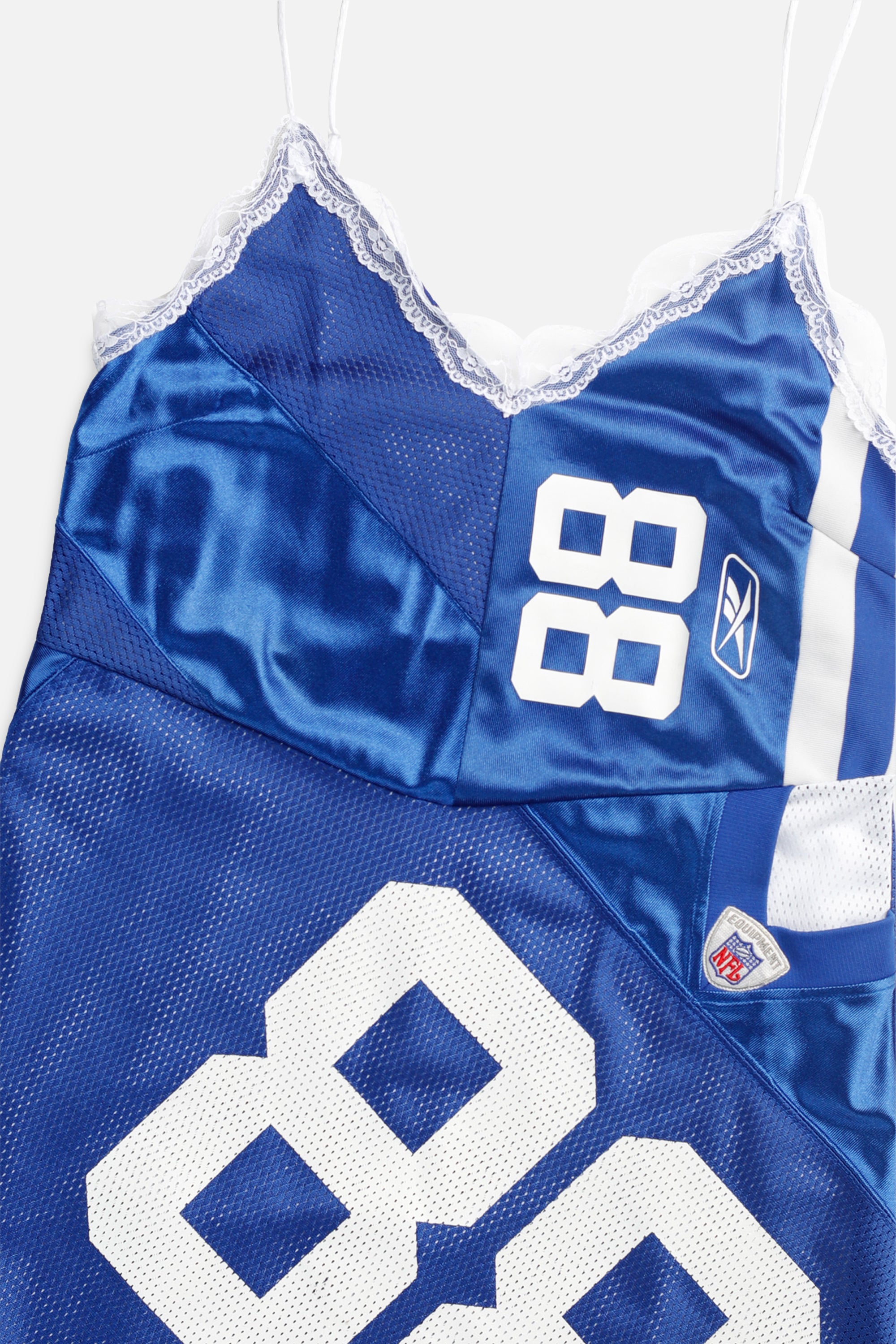 Rework Indianapolis Colts NFL Lace Dress - L-DRESSES-NFL-L-Frankie Collective Rare Vintage Streetwear Reworks