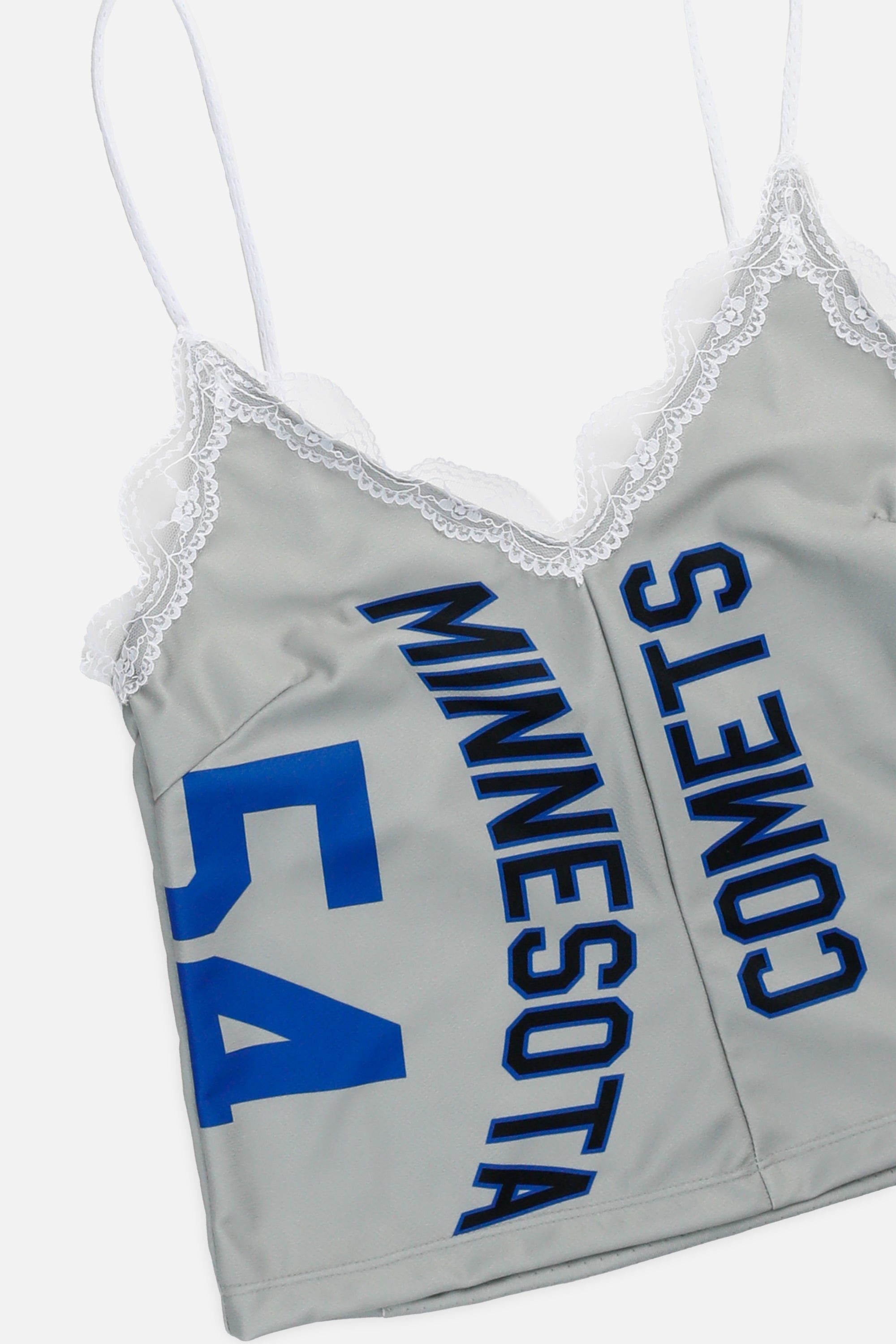 Rework Minnesota Comets Basketball Lace Tank - S-TOPS-NBA-S-Frankie Collective Rare Vintage Streetwear Reworks