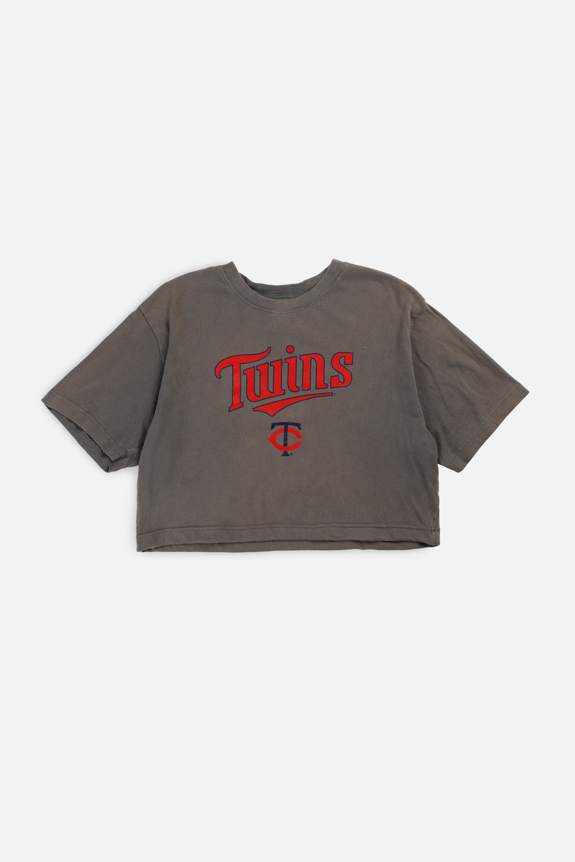Rework Minnesota Twins MLB Crop Tee - M-TOPS-MLB-M-Frankie Collective Rare Vintage Streetwear Reworks