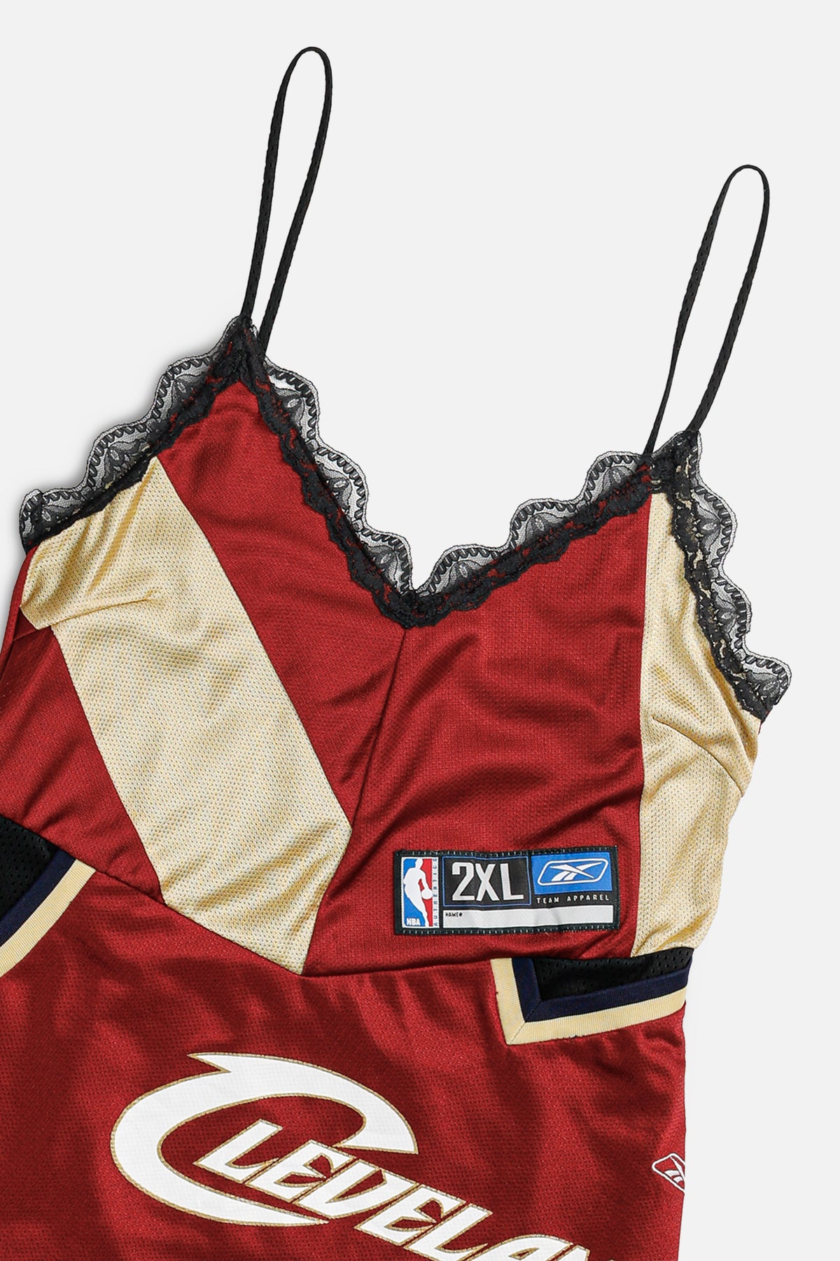 Rework NBA Lace Dress - M-DRESSES-NBA-M-Frankie Collective Rare Vintage Streetwear Reworks