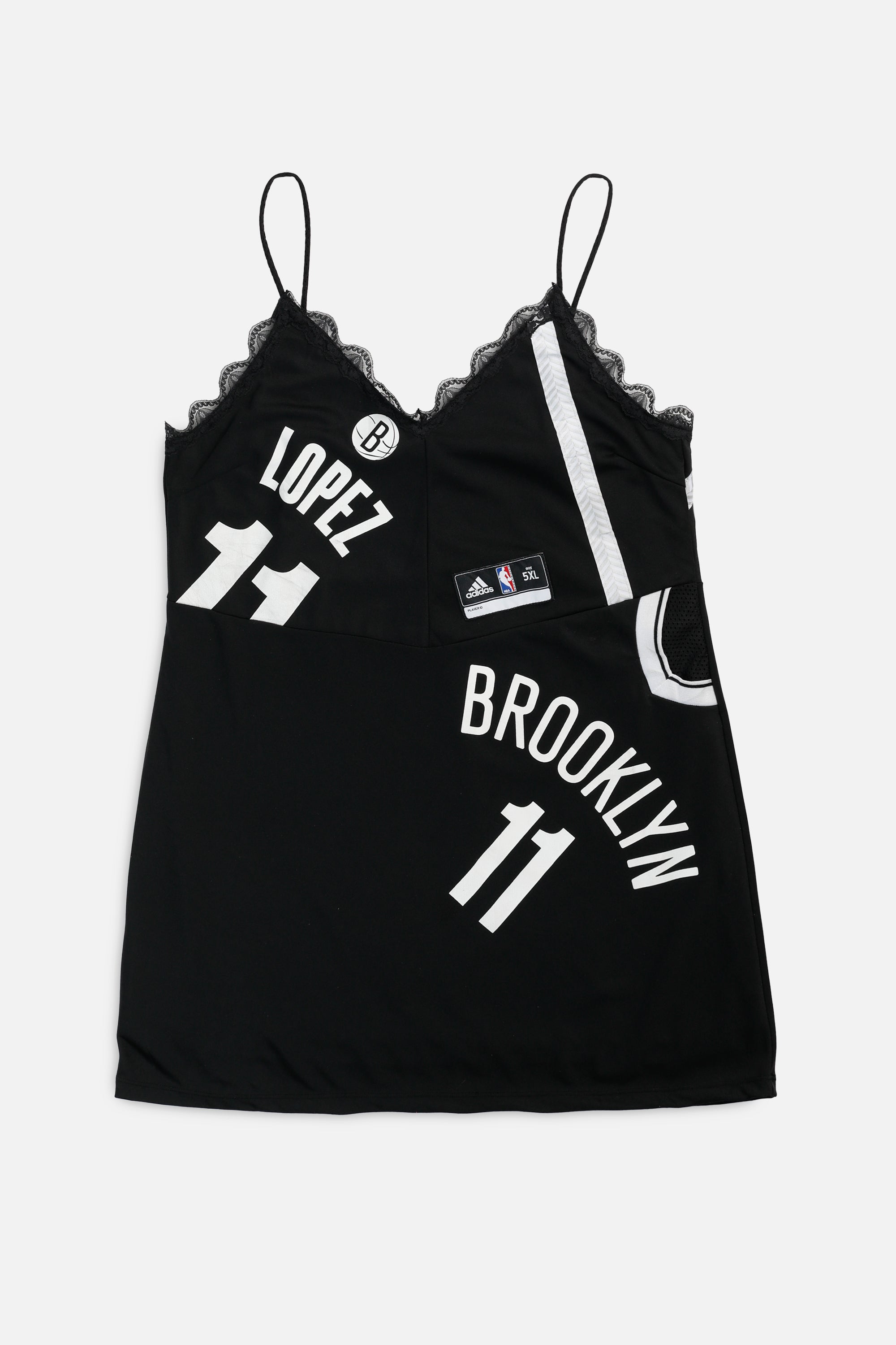 Rework NBA Lace Dress - XXL-DRESSES-NBA-XXL-Frankie Collective Rare Vintage Streetwear Reworks