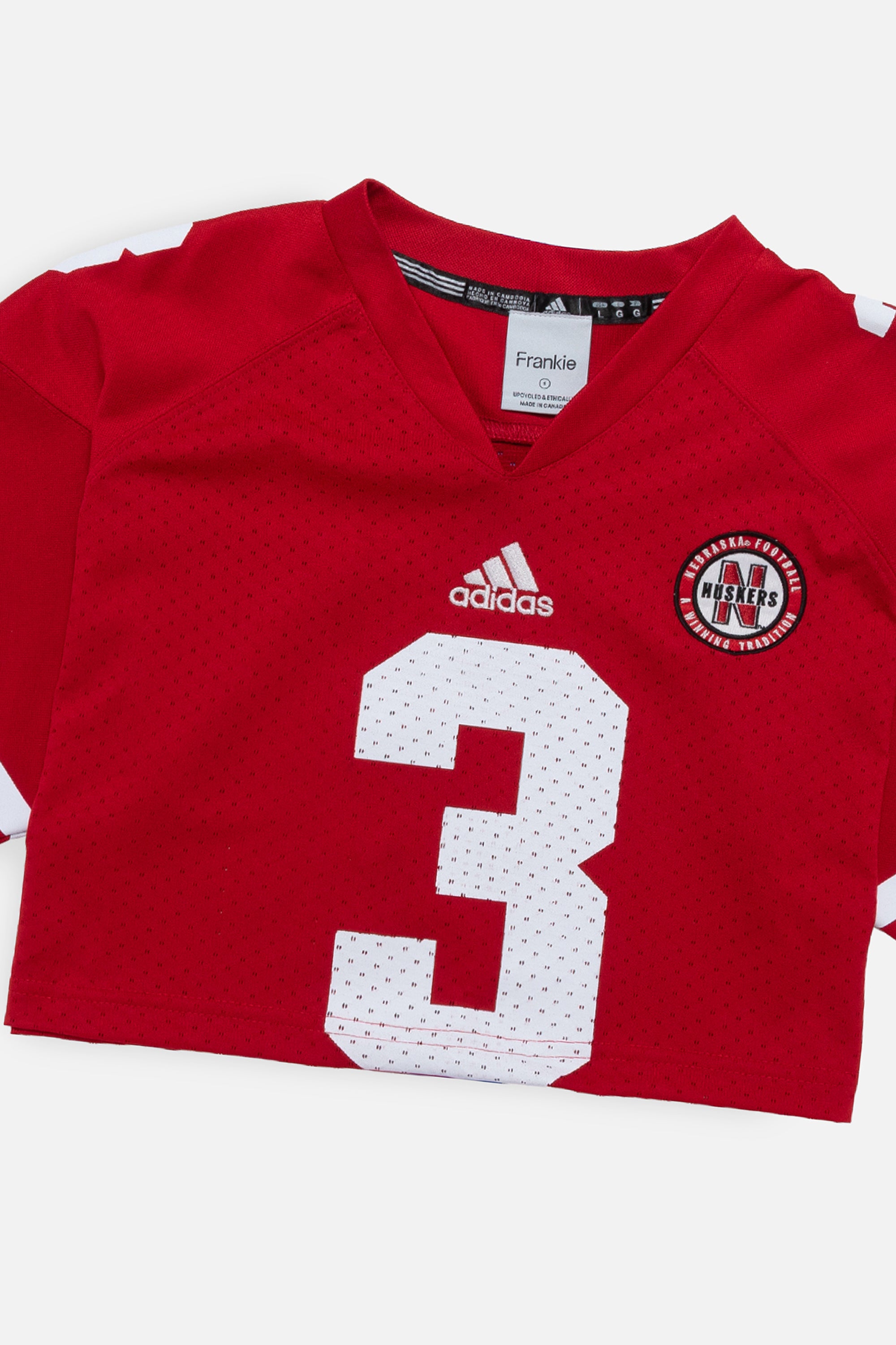 Rework Nebraska Huskers Crop Jersey - S-JERSEYS-NFL-Frankie Collective