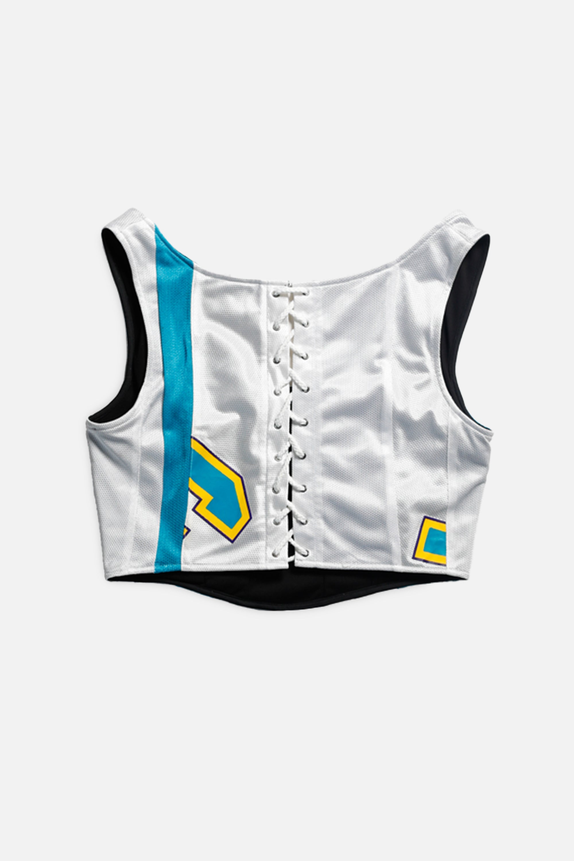 Rework New Orleans Pelicans NBA Corset - L-TOPS-NBA-L-Frankie Collective Rare Vintage Streetwear Reworks
