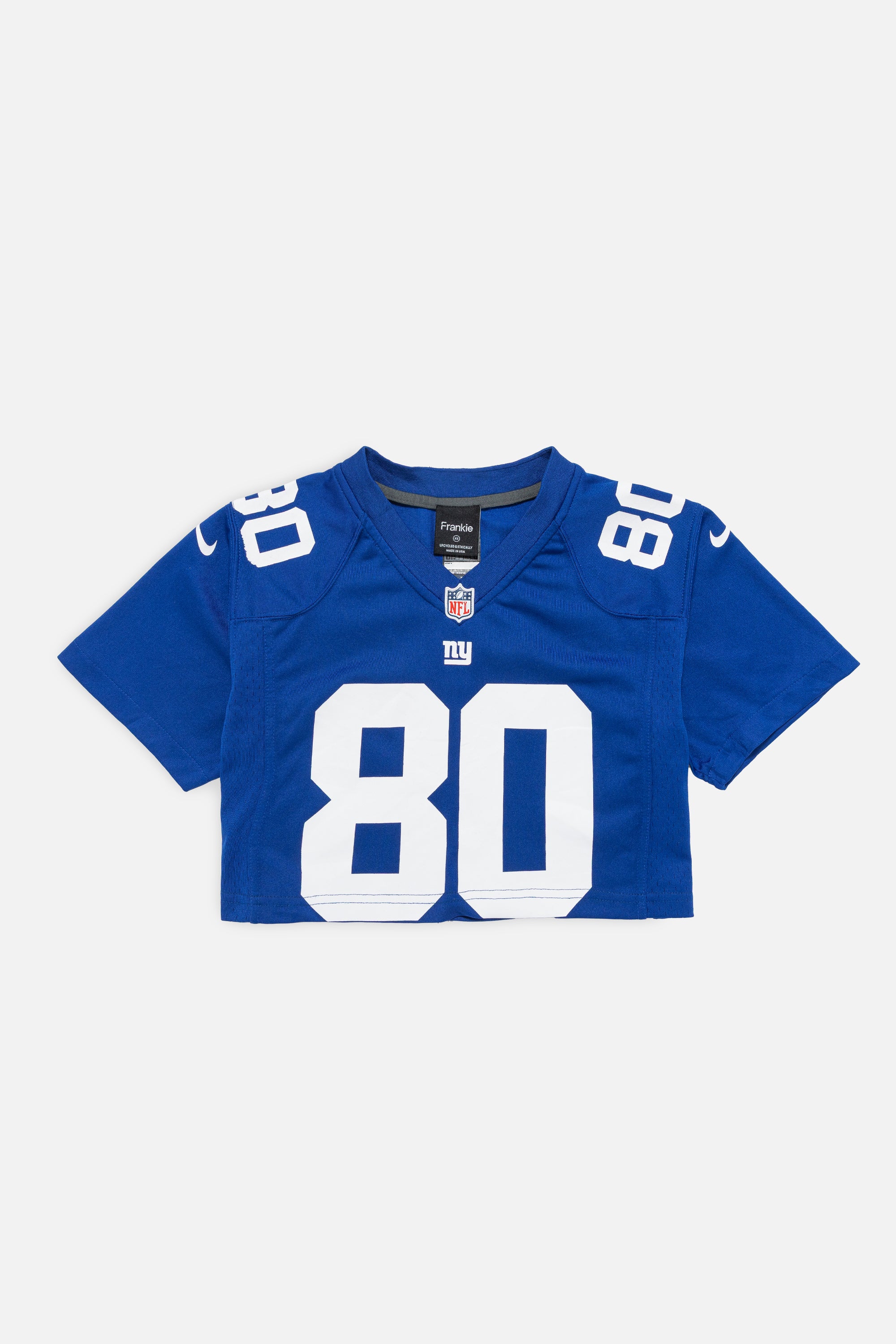 Rework New York Giants Crop Jersey-NFL-Frankie Collective-Rework-Vintage-Streetwear