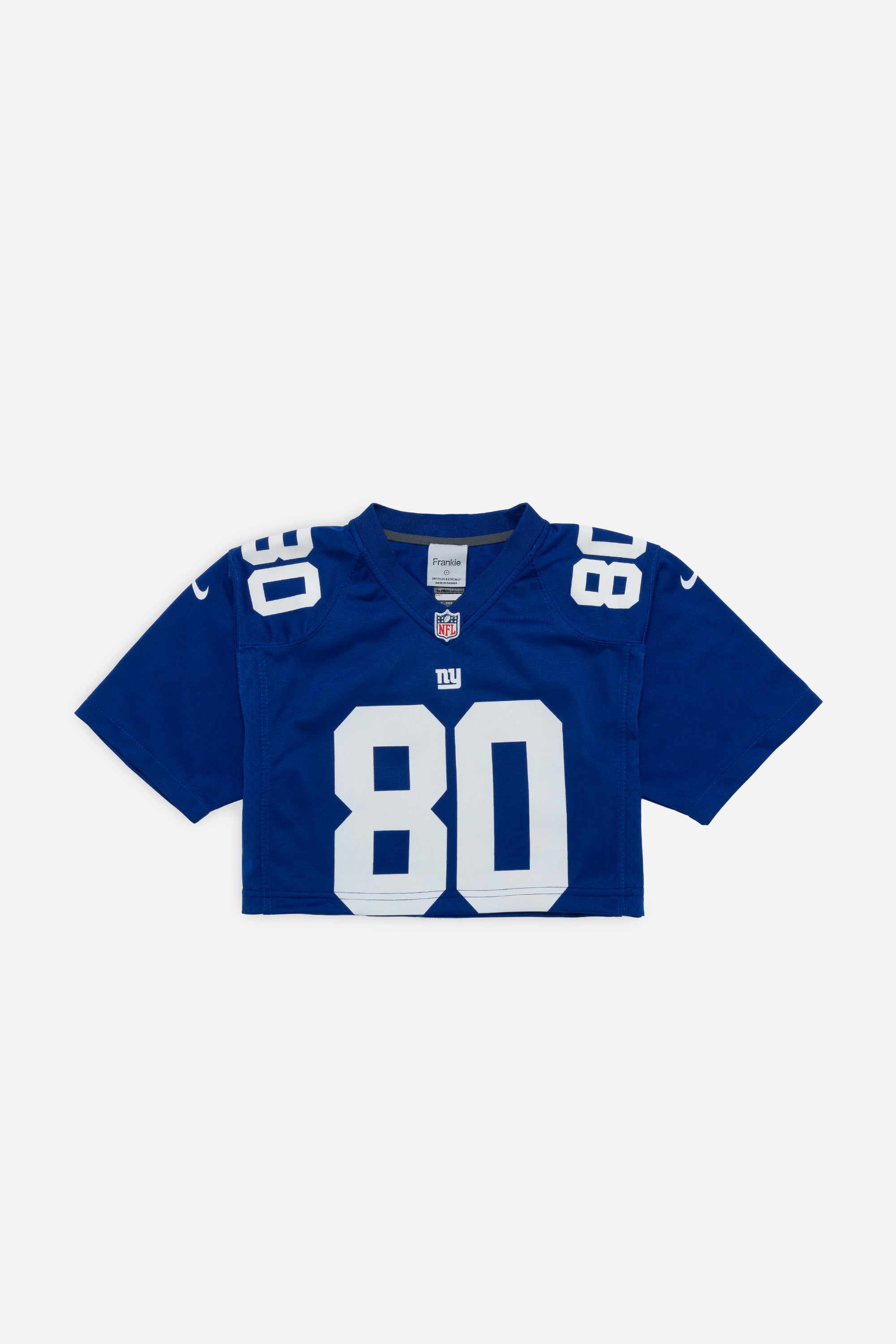 Rework New York Giants Crop Jersey - S-JERSEYS-NFL-Frankie Collective