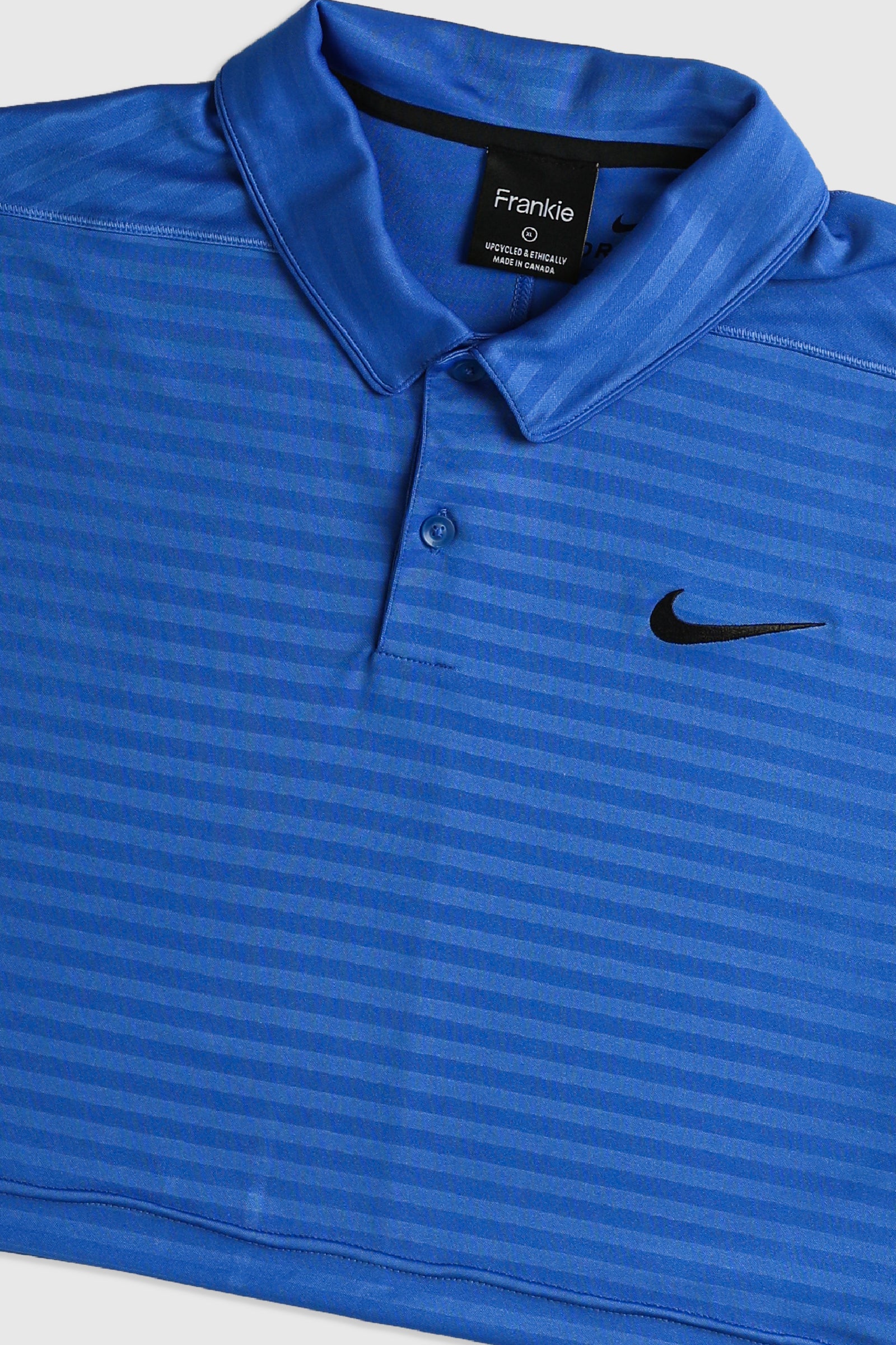 Rework Nike Crop Athletic Collared Tee - XL-TOPS-Nike-Frankie Collective Rare Vintage Streetwear Reworks