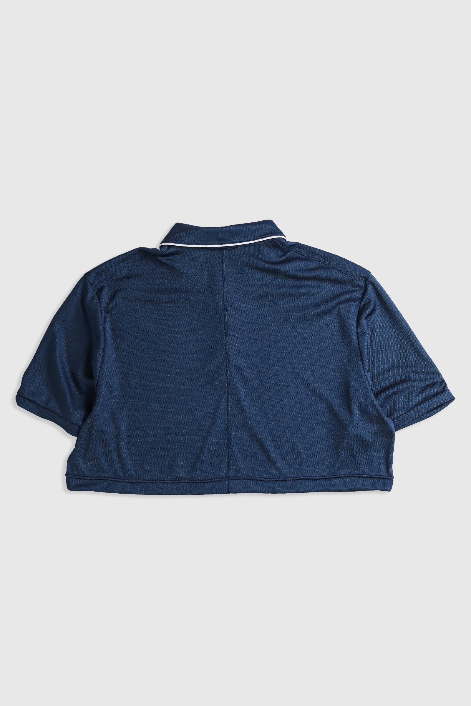 Rework Nike Crop Athletic Collared Tee - XL-TOPS-Nike-Frankie Collective Rare Vintage Streetwear Reworks