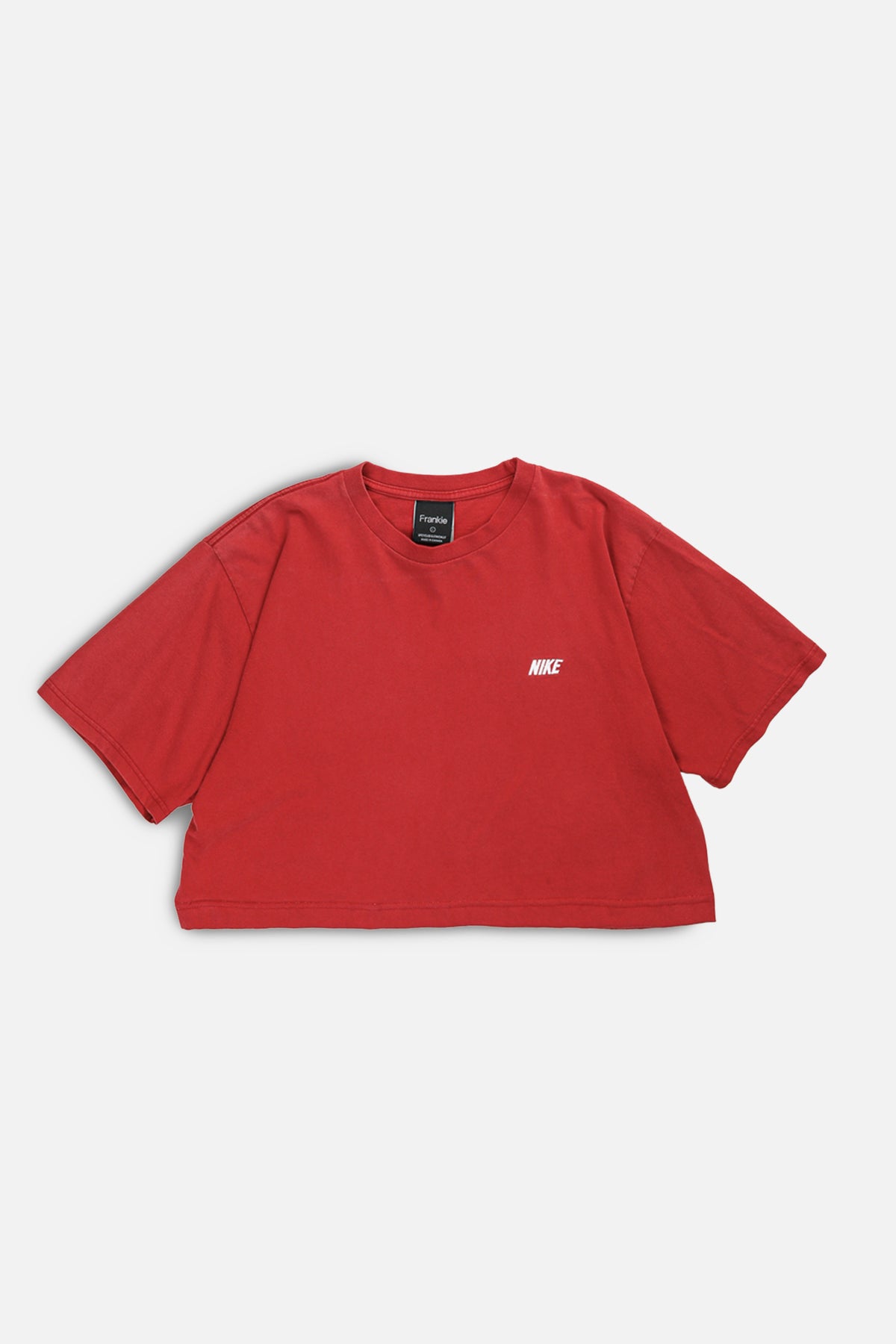 Rework Nike Crop Tee - L-TOPS-Nike-L-Frankie Collective Rare Vintage Streetwear Reworks