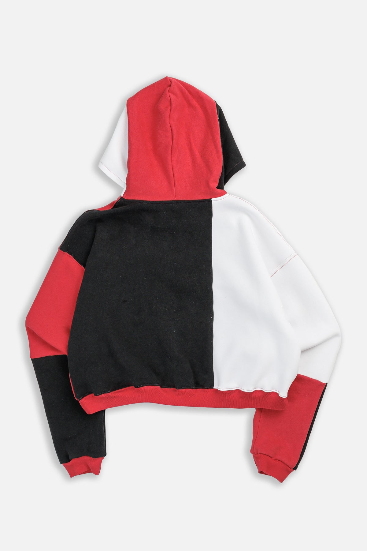 Rework Nike Crop Zip Hoodie - L-SWEATERS-Nike-L-Frankie Collective Rare Vintage Streetwear Reworks