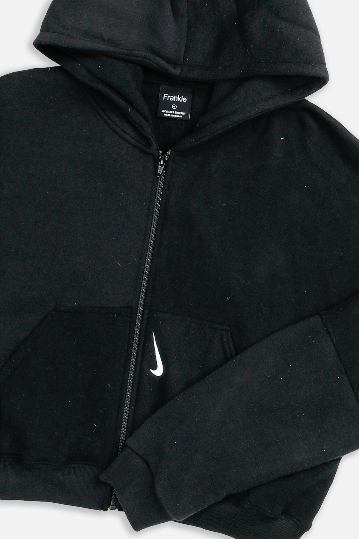 Rework Nike Crop Zip Hoodie - M-SWEATERS-Nike-Frankie Collective
