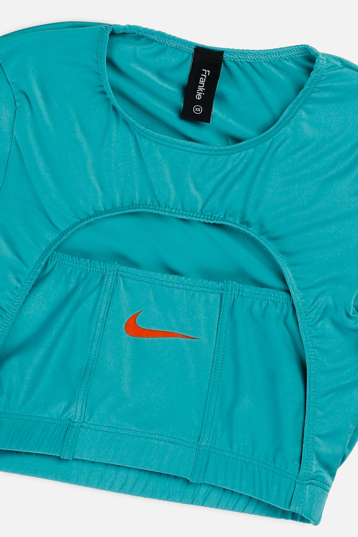 Rework Nike Cut Out Tee - XS-TOPS-Nike-XS-Frankie Collective Rare Vintage Streetwear Reworks