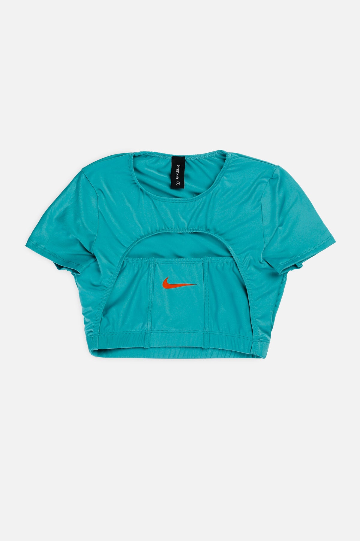 Rework Nike Cut Out Tee - XS-TOPS-Nike-XS-Frankie Collective Rare Vintage Streetwear Reworks