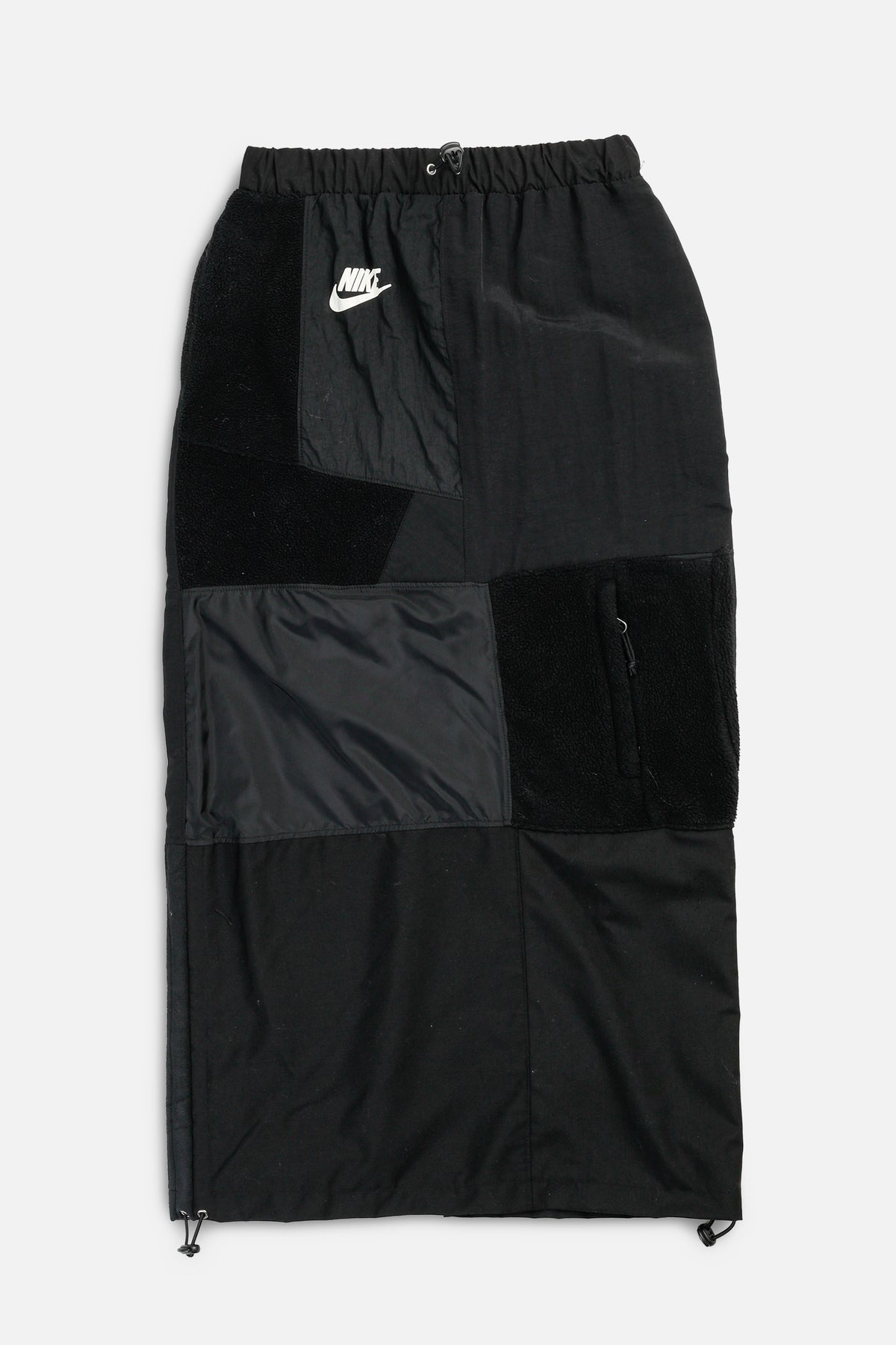 Rework Nike Fleece Long Skirt - XS-BOTTOMS-Nike-XS-Frankie Collective Rare Vintage Streetwear Reworks