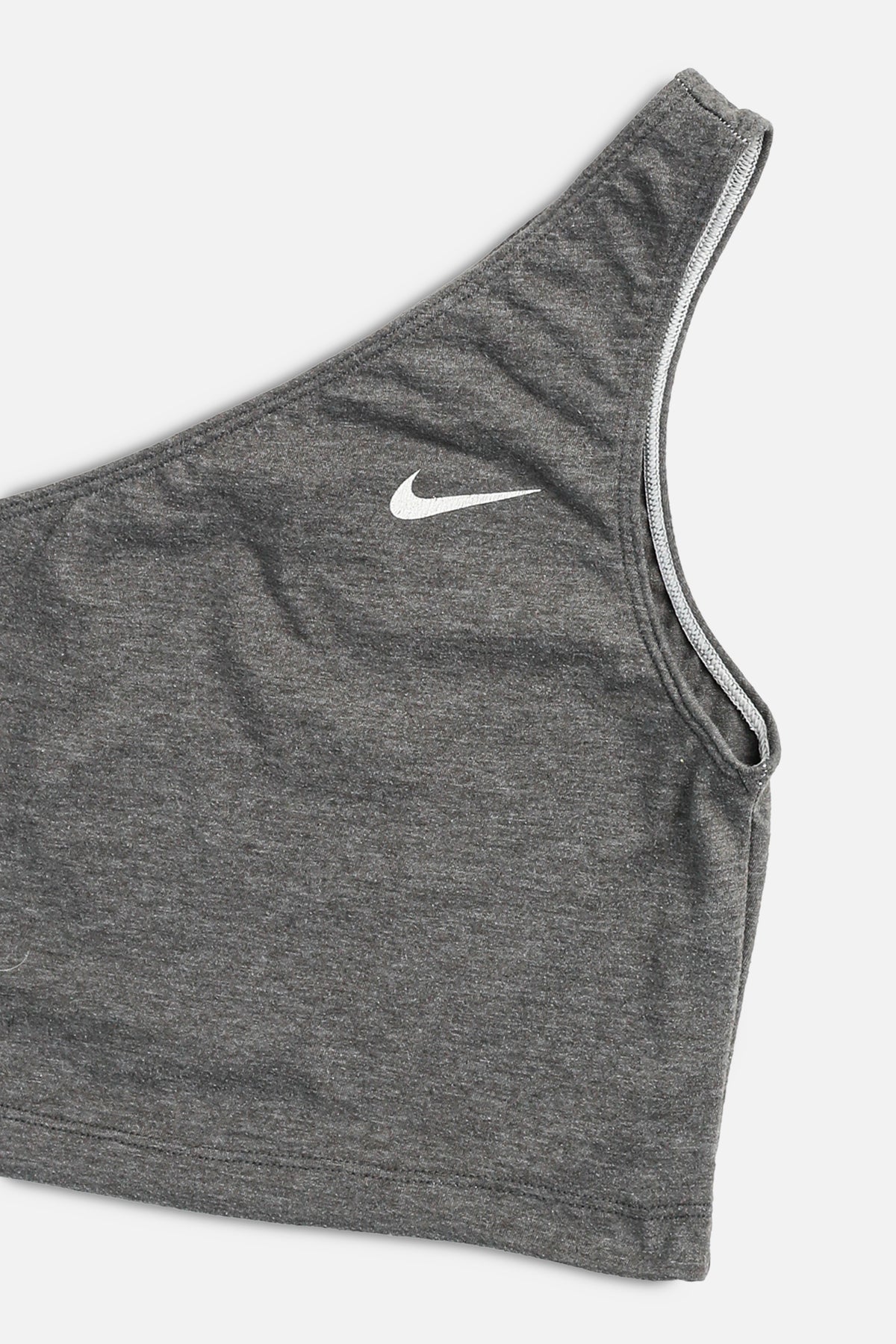 Rework Nike One Shoulder Tank - XS, S, M, L, XL-TOPS-Nike-XS-Frankie Collective Rare Vintage Streetwear Reworks