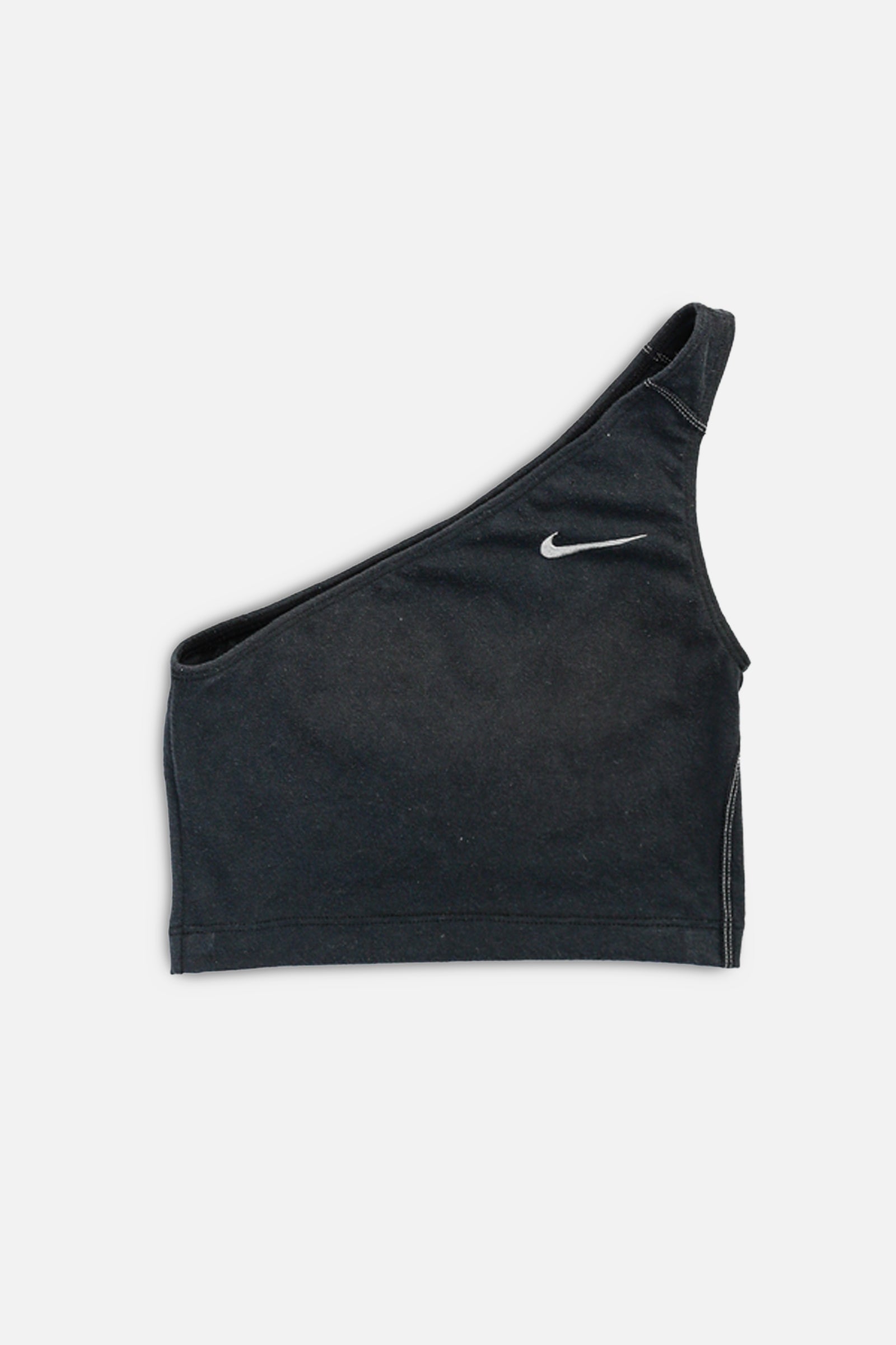 Rework Nike One Shoulder Tank - XS-TOPS-Nike-XS-Frankie Collective Rare Vintage Streetwear Reworks