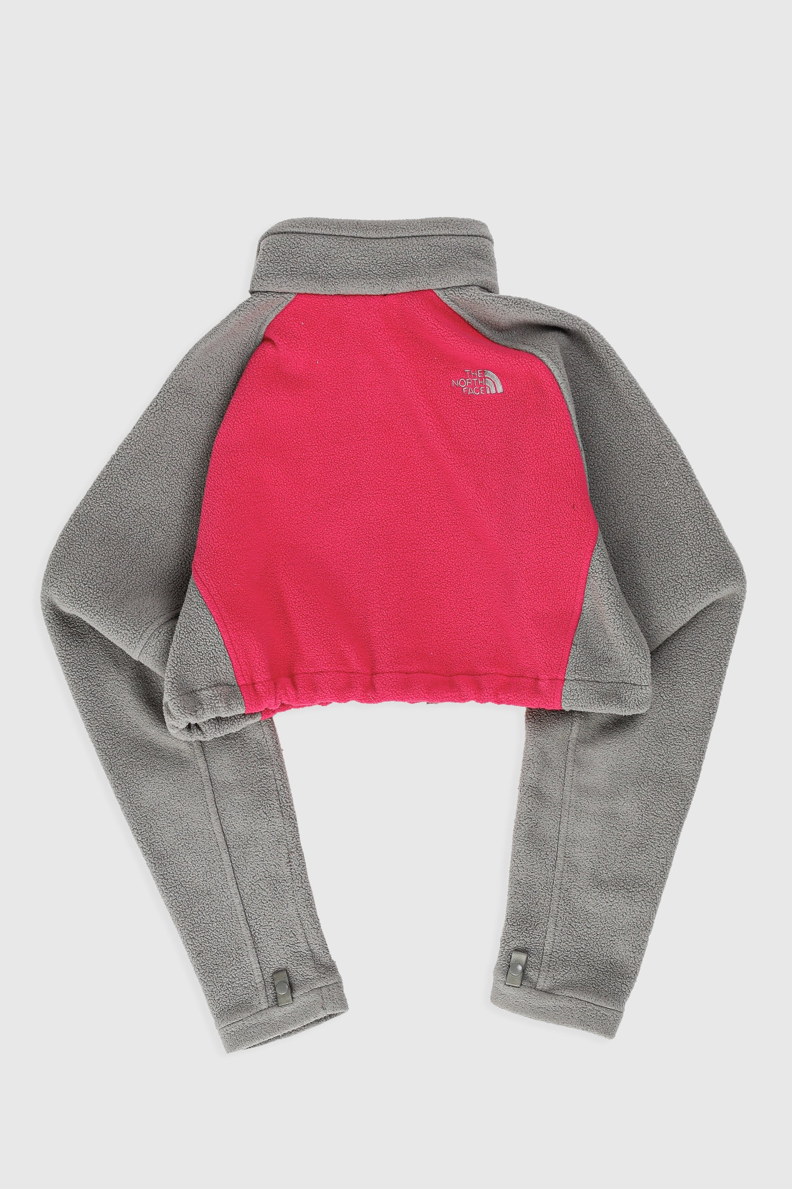 Rework North Face Crop Fleece Jacket - L-SWEATERS-North Face-Frankie Collective Rare Vintage Streetwear Reworks